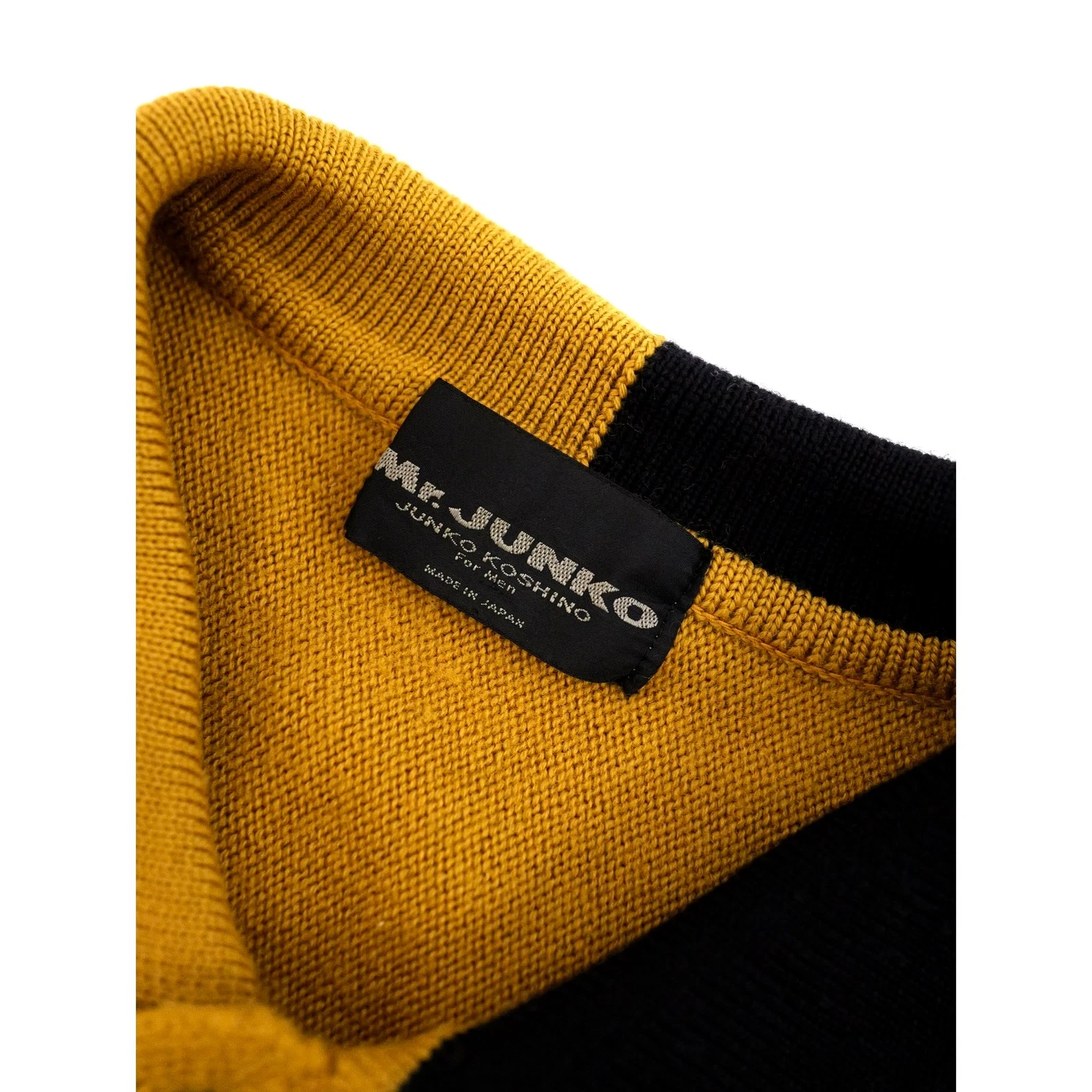 JUNKO KOSHINO Pull en laine Jaune vintage, passéist — photo 5