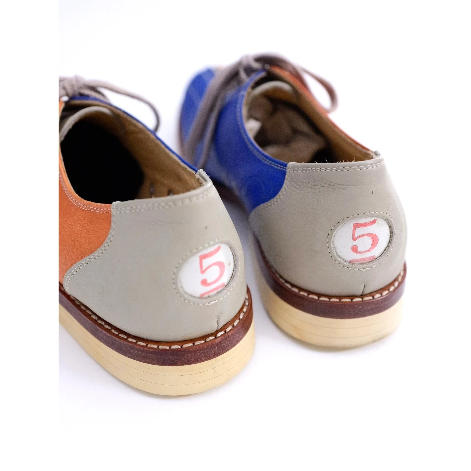 COMME DES GARÇONS Derbies en cuir Marine vintage, passéist — photo 2