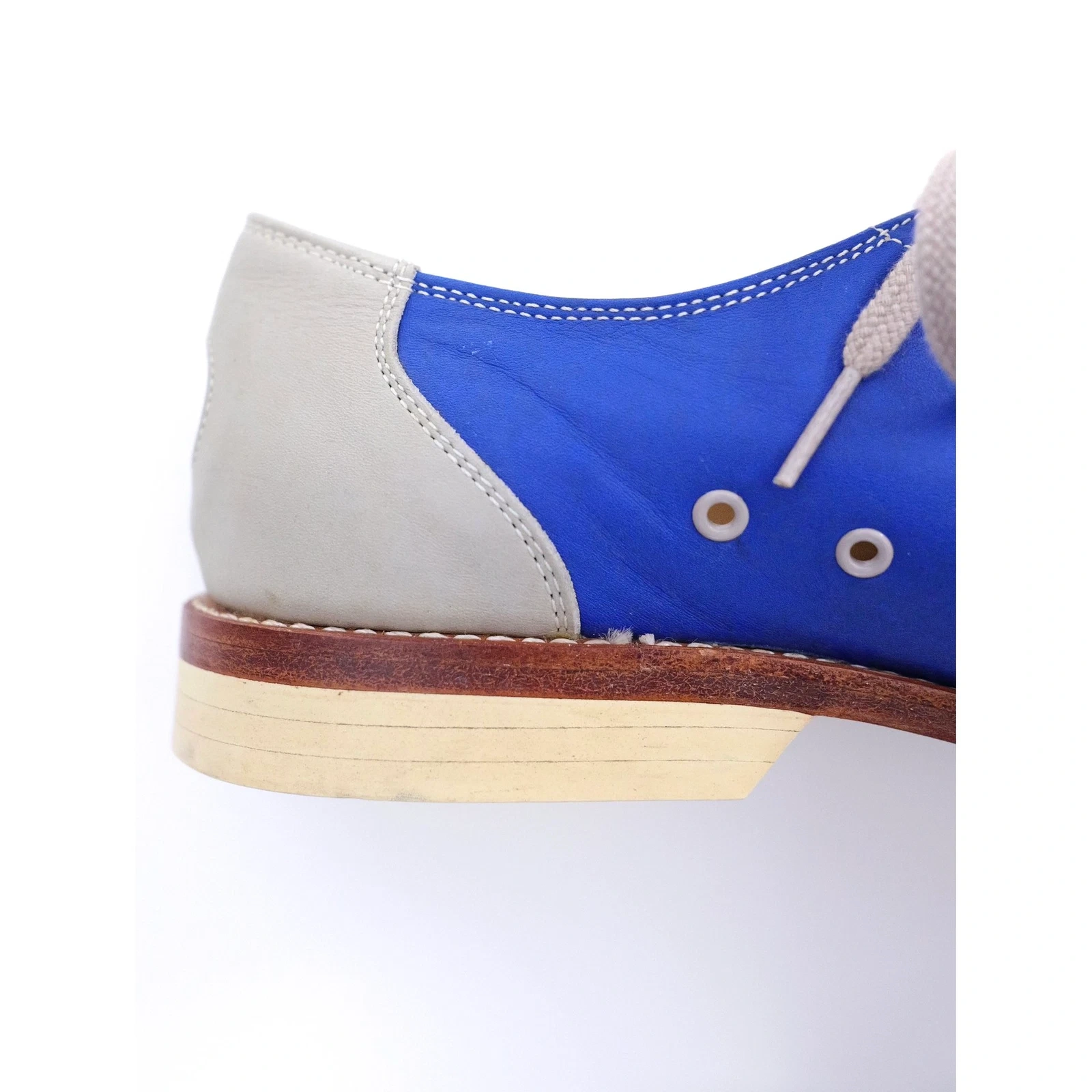 COMME DES GARÇONS Derbies en cuir Marine vintage, passéist — photo 4