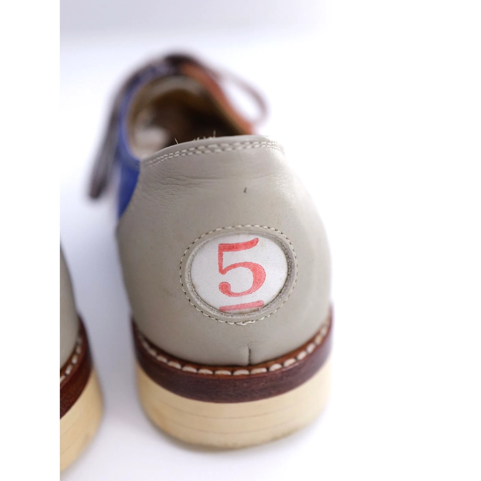 COMME DES GARÇONS Derbies en cuir Marine vintage, passéist — photo 10