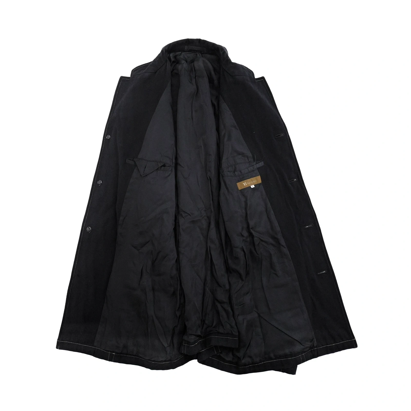 YOHJI YAMAMOTO Gilet en laine Noir vintage, passéist — photo 12