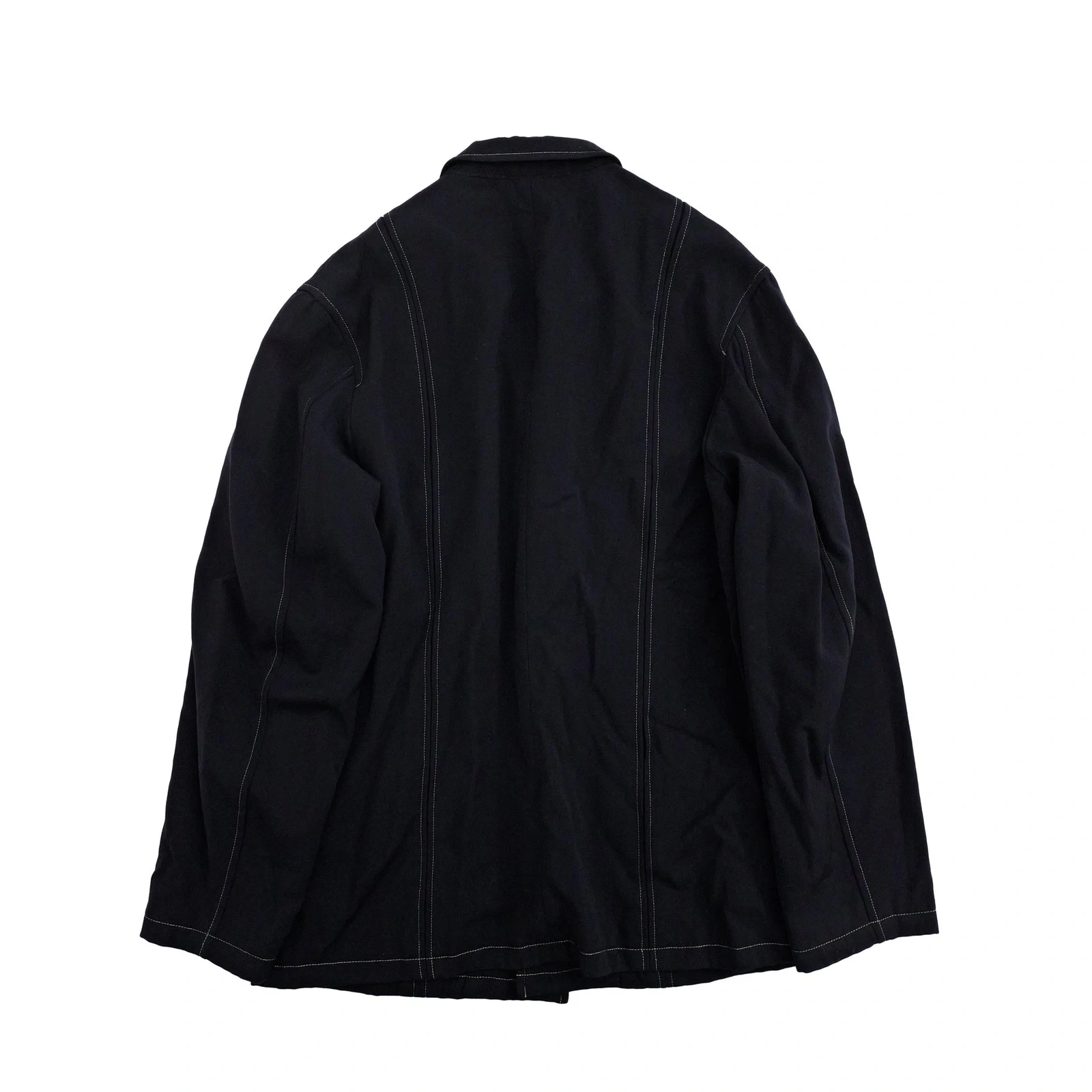 YOHJI YAMAMOTO Gilet en laine Noir vintage, passéist — photo 13