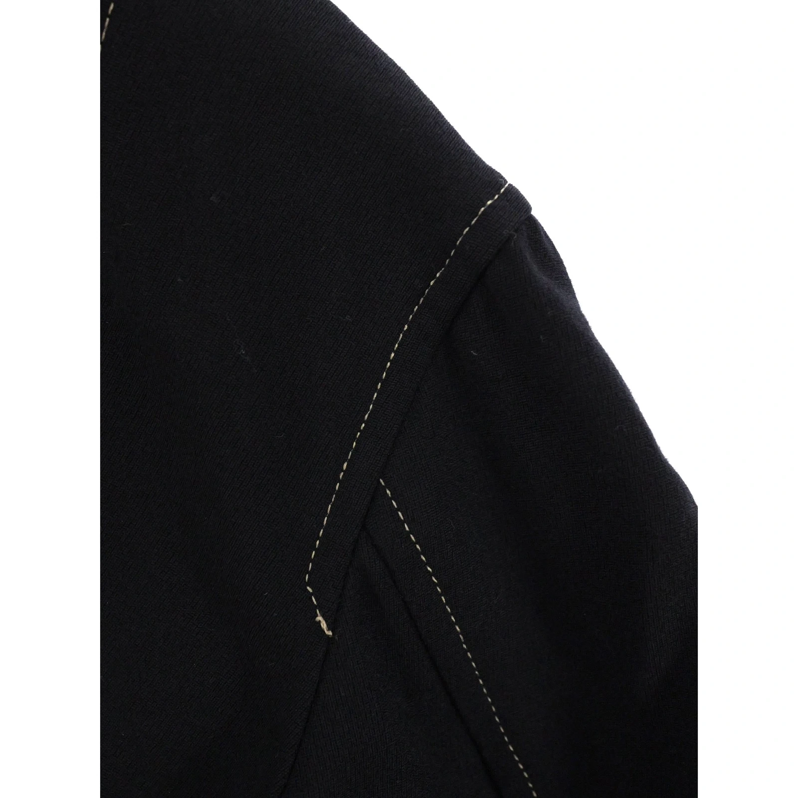YOHJI YAMAMOTO Gilet en laine Noir vintage, passéist — photo 15