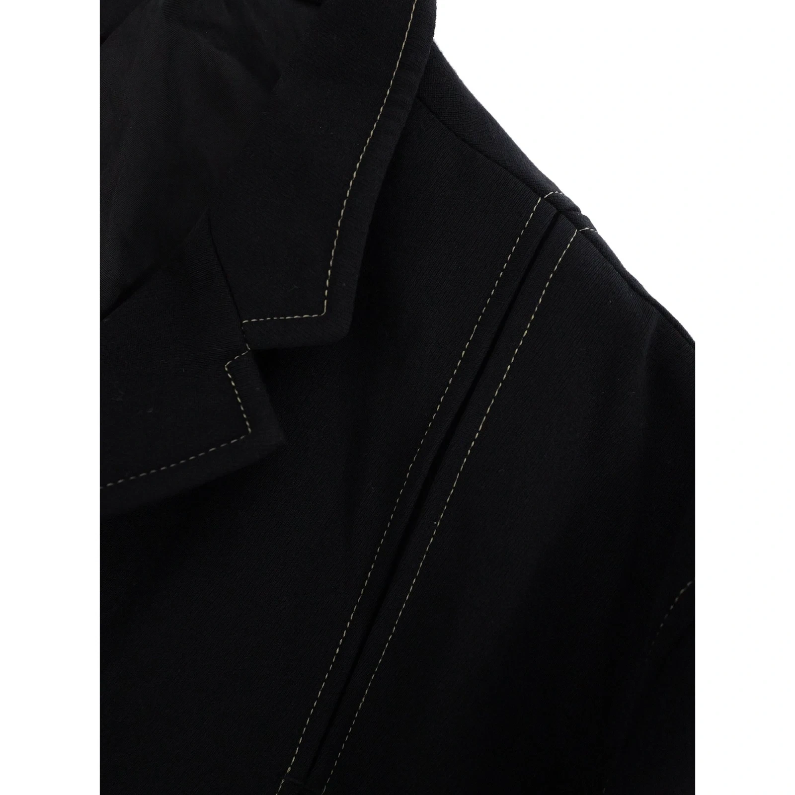 YOHJI YAMAMOTO Gilet en laine Noir vintage, passéist — photo 4