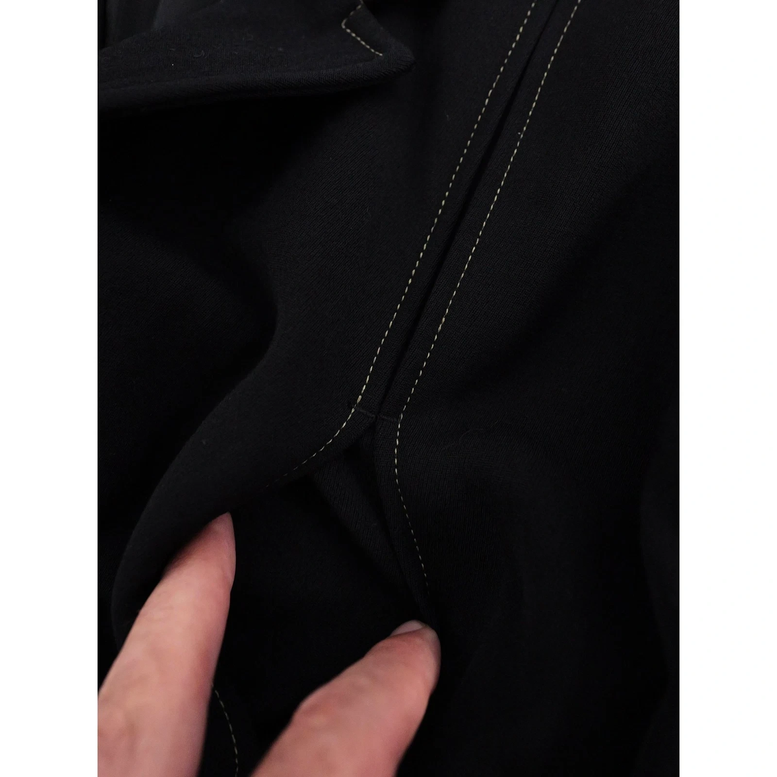 YOHJI YAMAMOTO Gilet en laine Noir vintage, passéist — photo 6