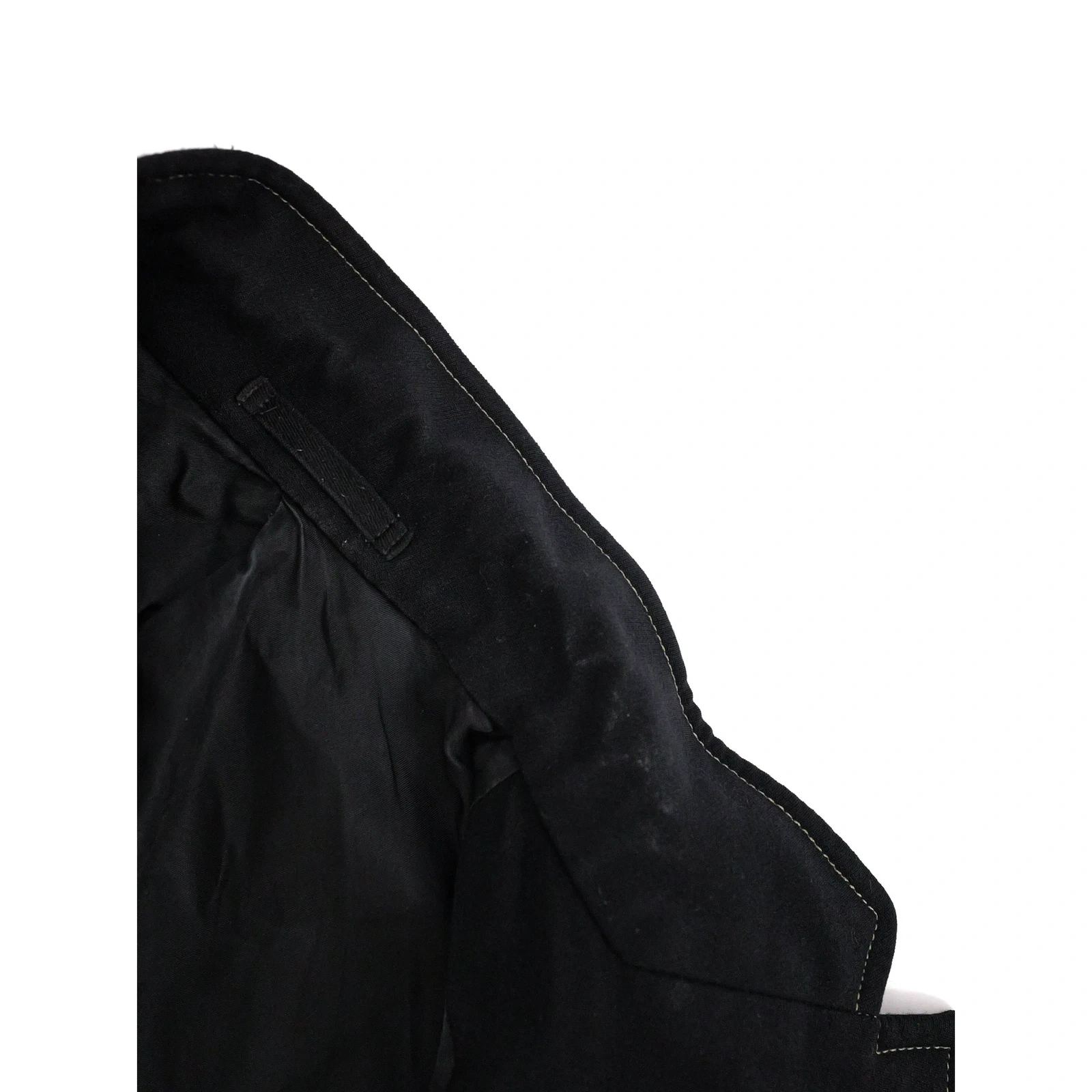 YOHJI YAMAMOTO Gilet en laine Noir vintage, passéist — photo 9