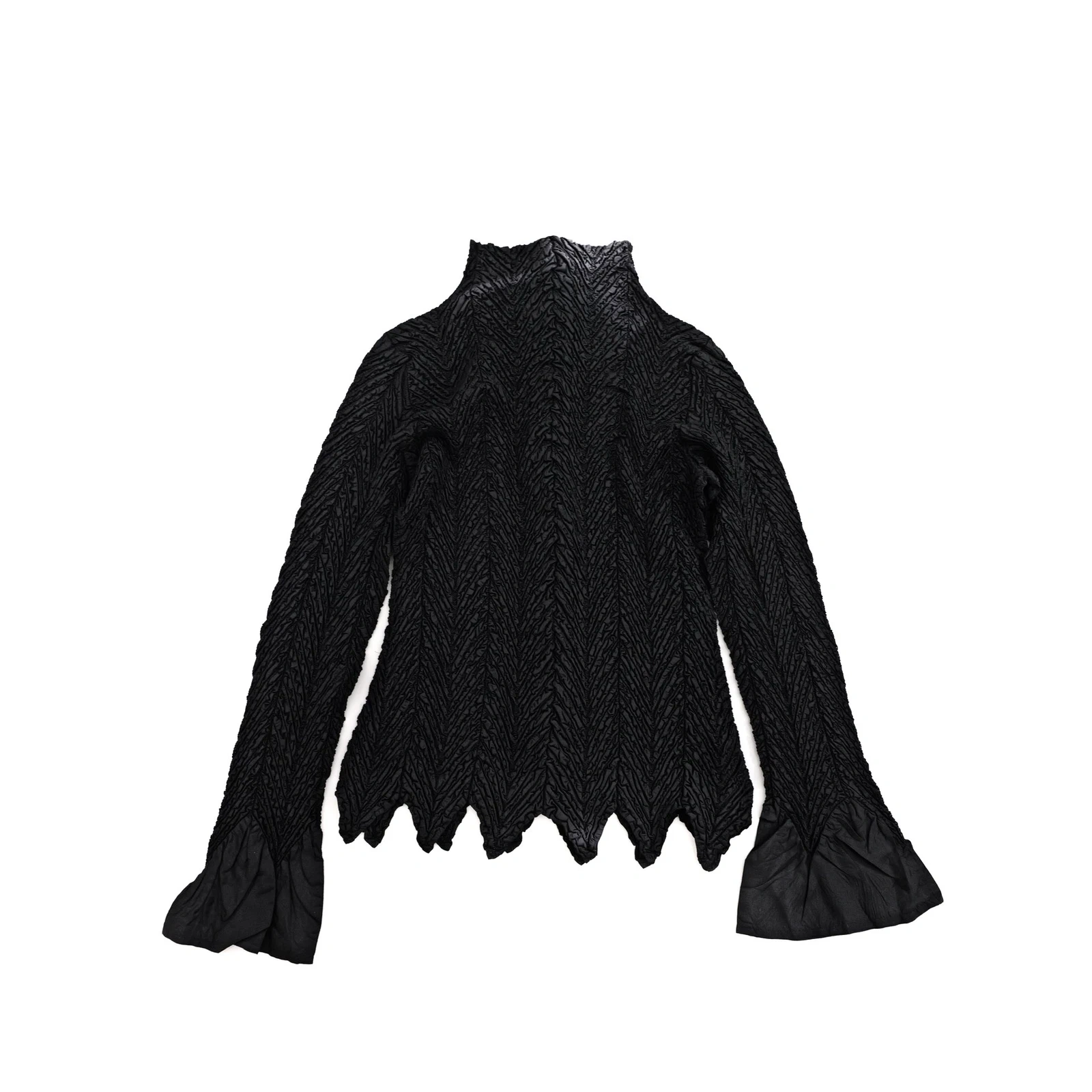 YOSHIKI HISHINUMA Blouse Noir vintage, passéist — photo 12