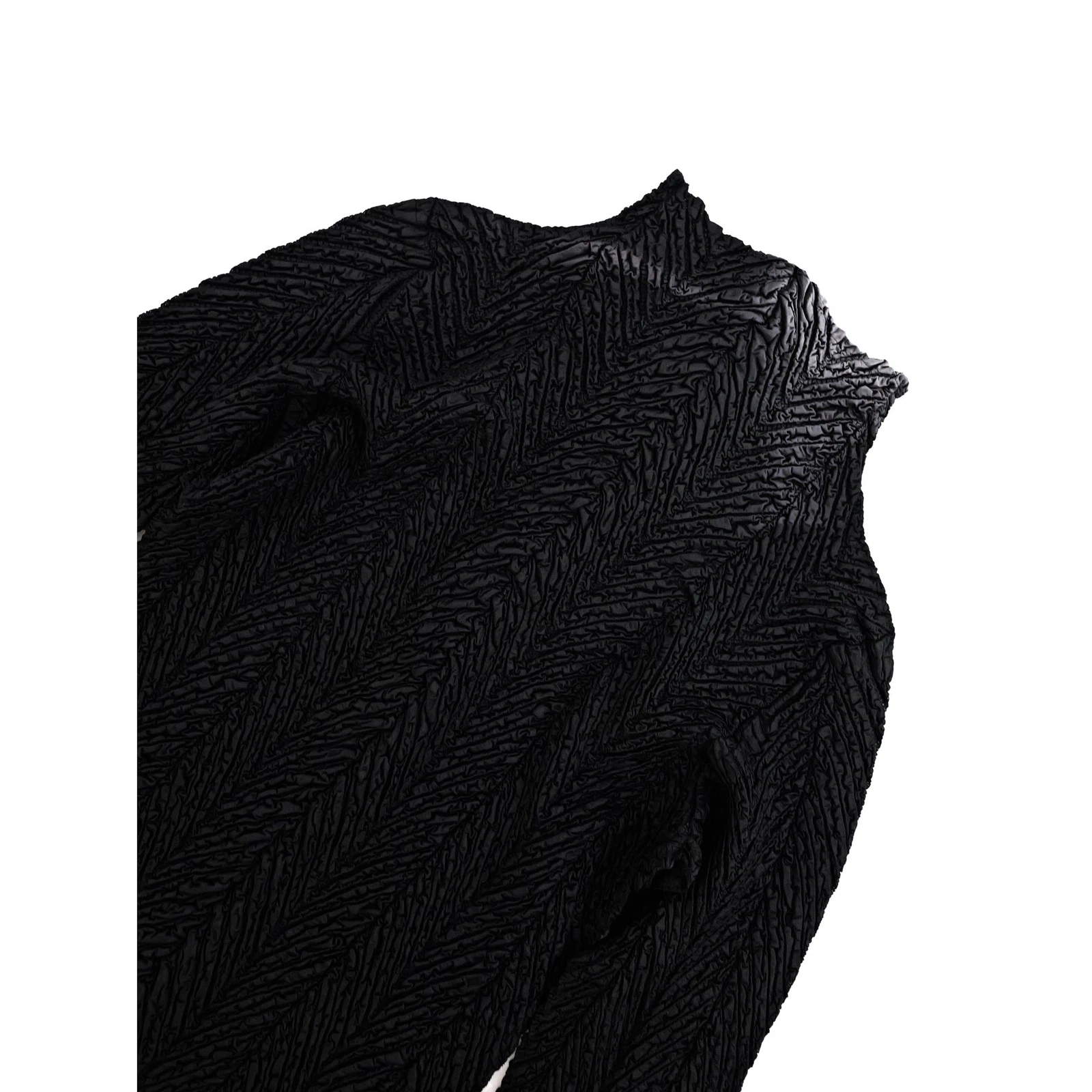 YOSHIKI HISHINUMA Blouse Noir vintage, passéist — photo 13