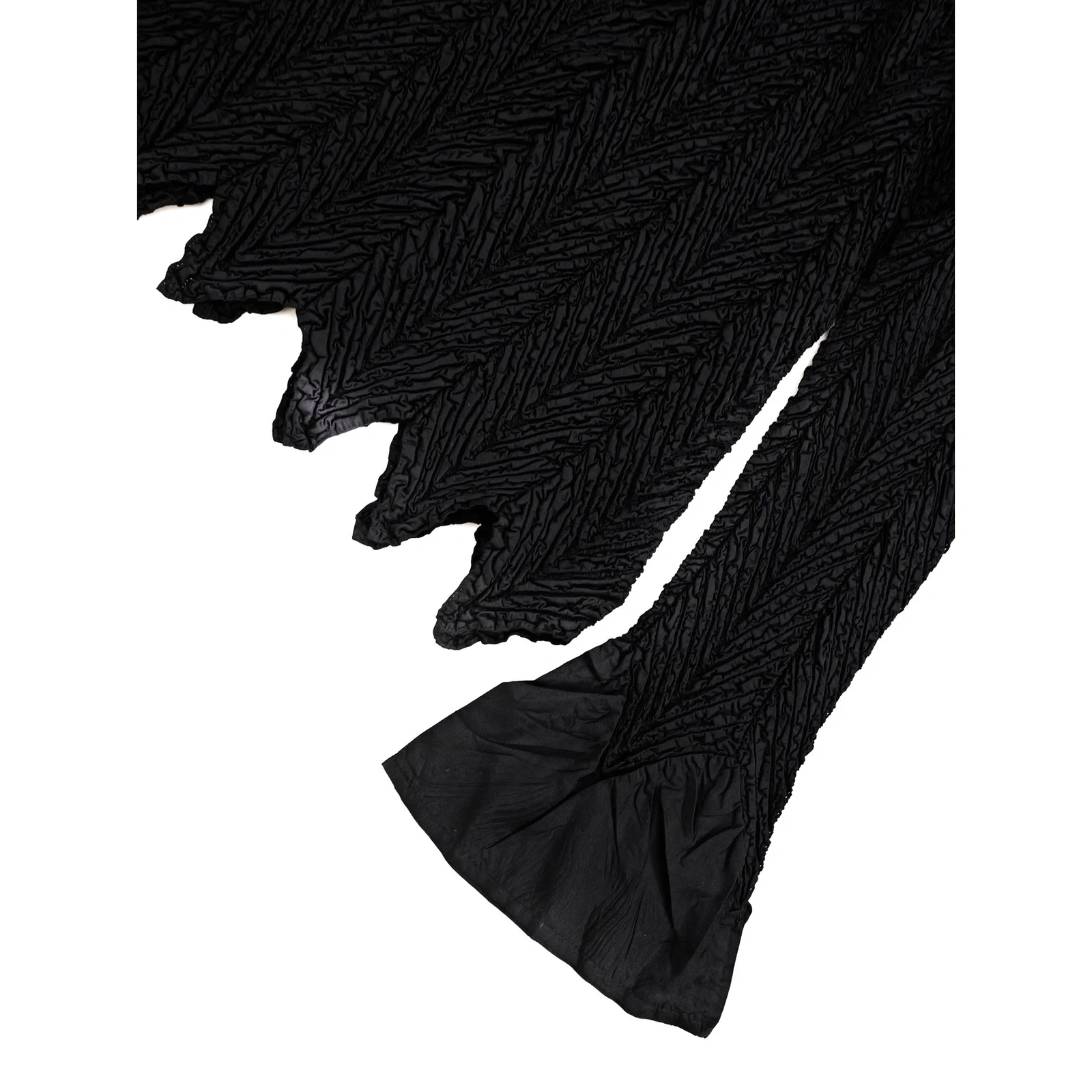YOSHIKI HISHINUMA Blouse Noir vintage, passéist — photo 14