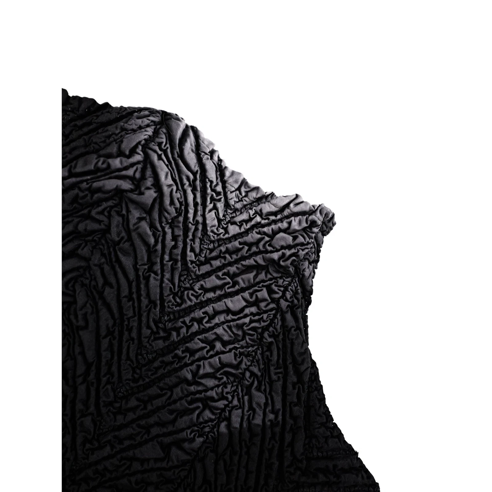 YOSHIKI HISHINUMA Blouse Noir vintage, passéist — photo 15