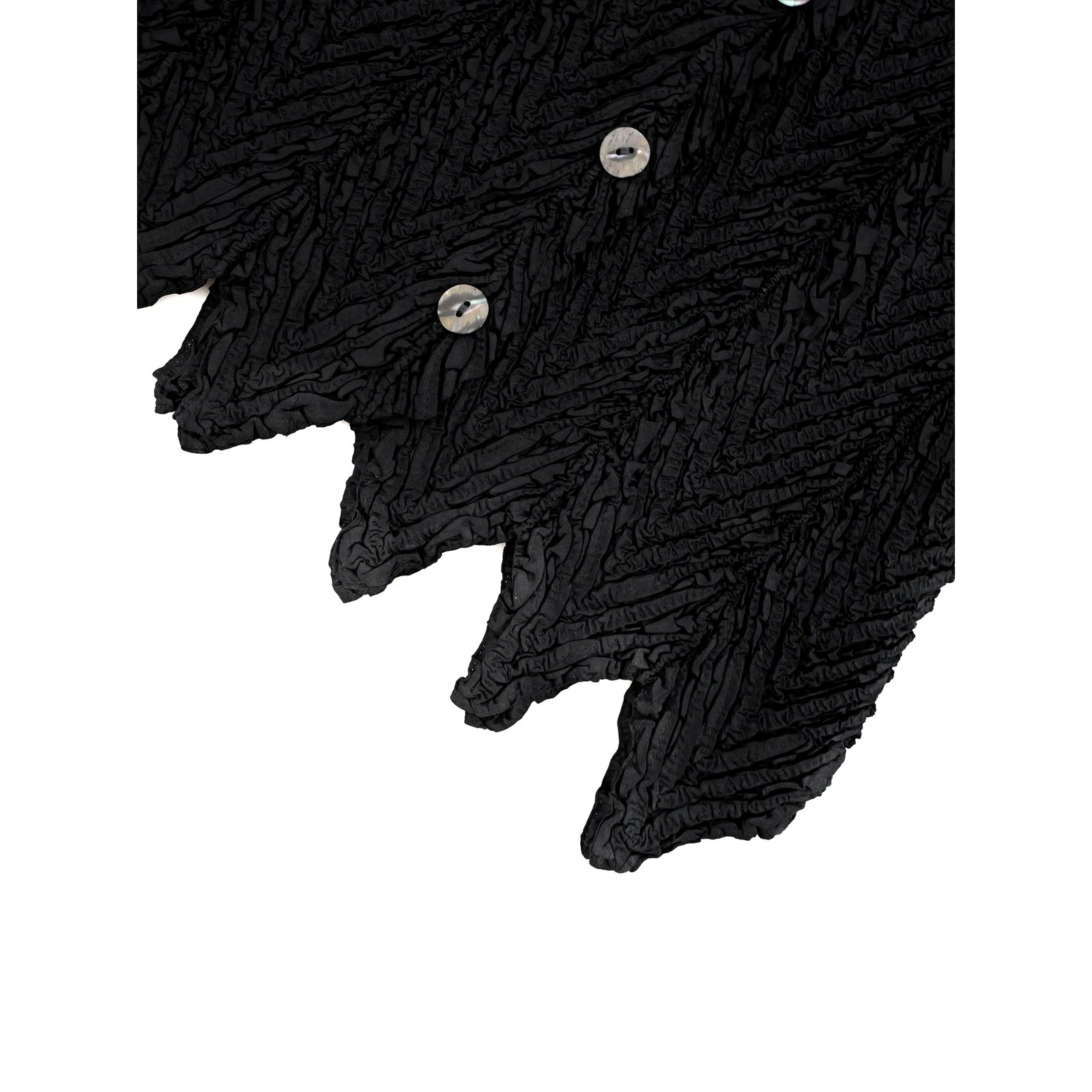 YOSHIKI HISHINUMA Blouse Noir vintage, passéist — photo 5