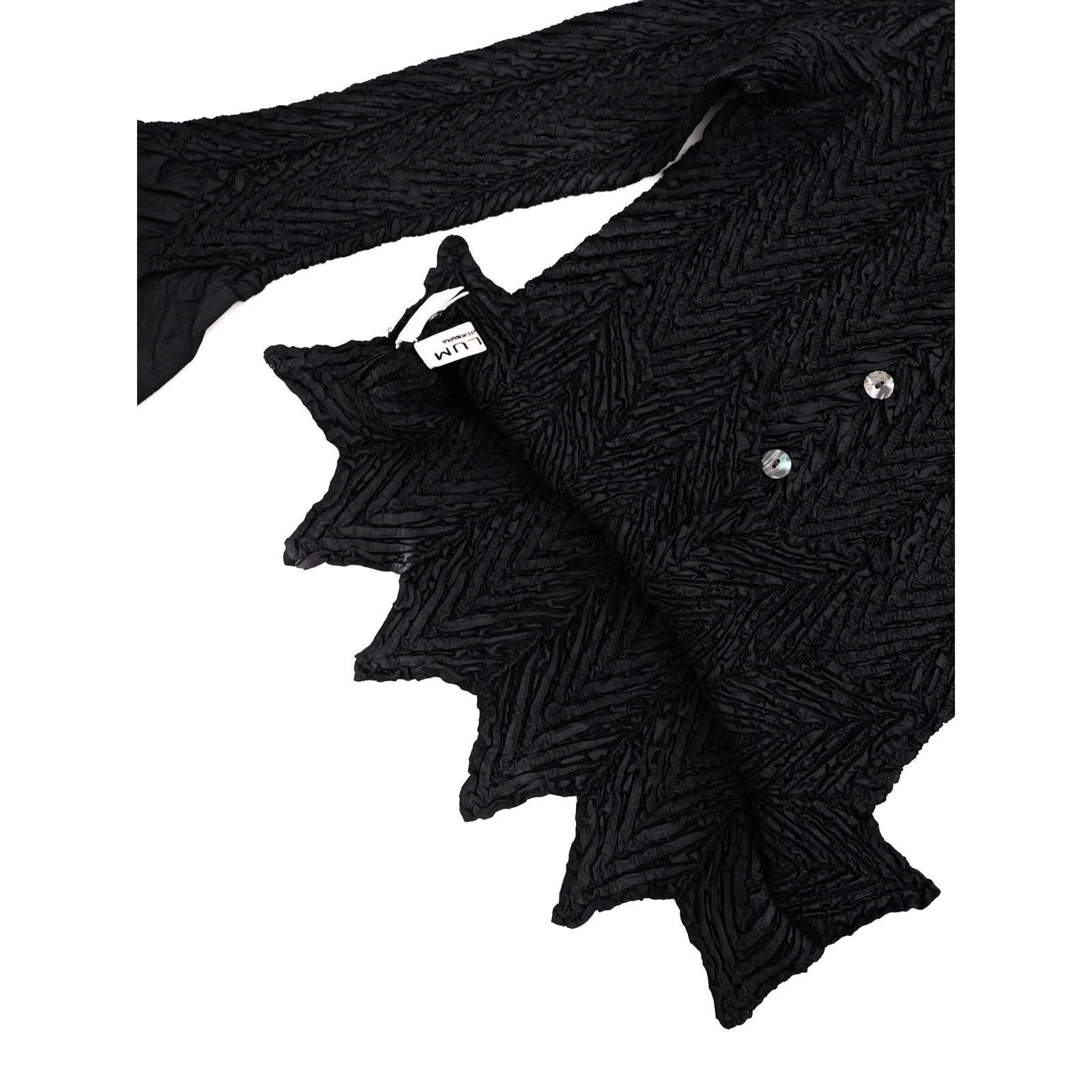 YOSHIKI HISHINUMA Blouse Noir vintage, passéist — photo 10