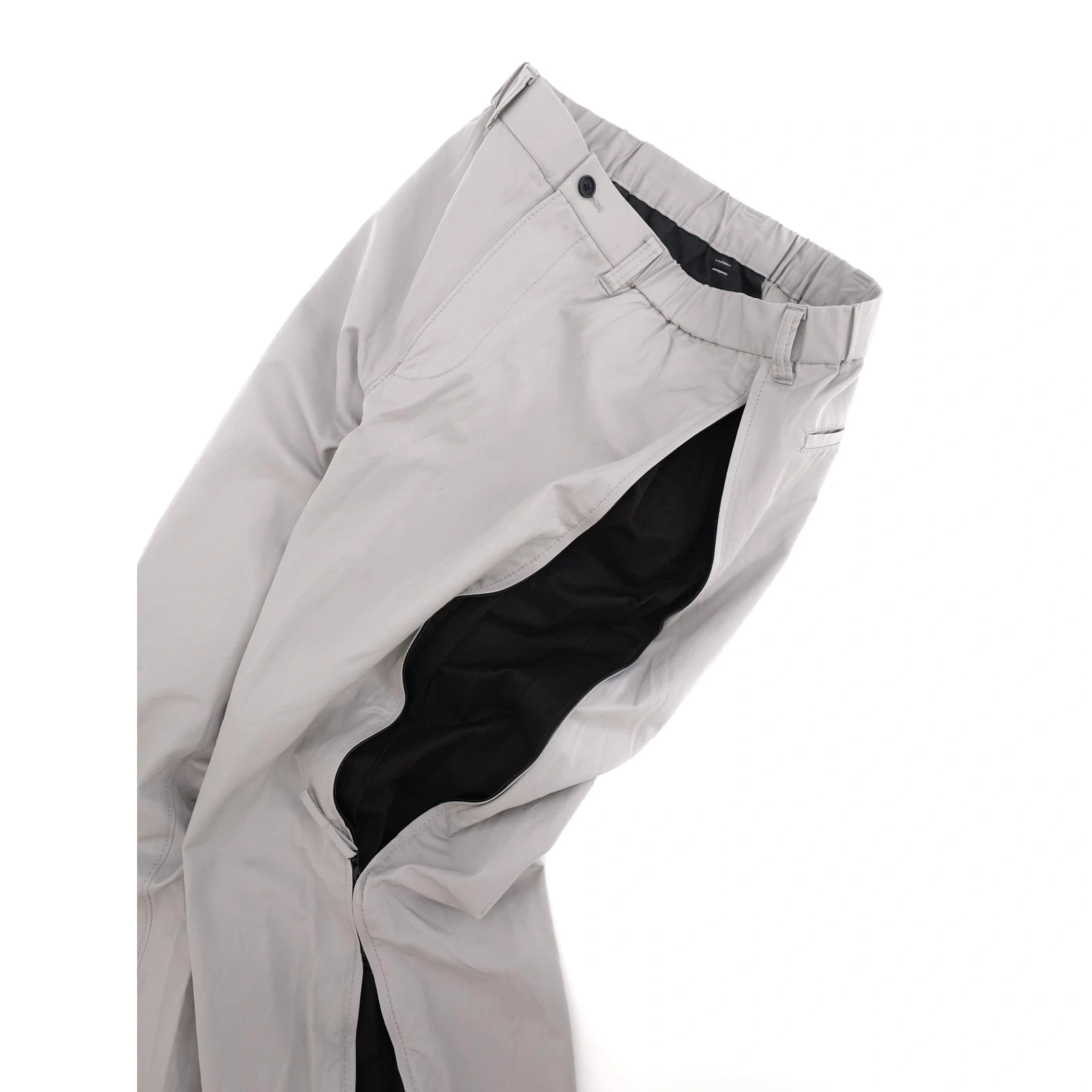 ISSEY MIYAKE Pantalon Gris vintage, passéist — photo 2