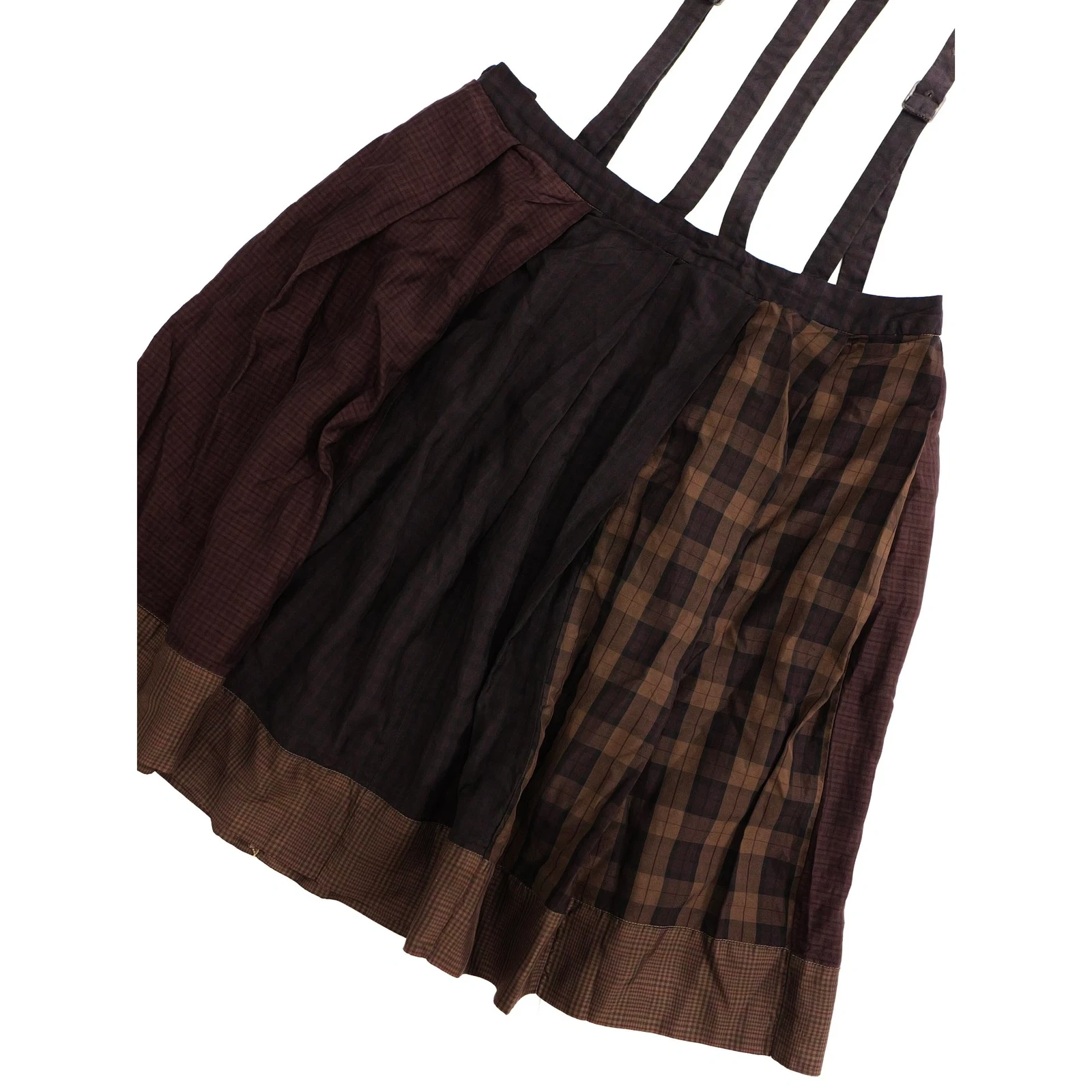 TSUMORI CHISATO Jupe mi-longue Marron vintage, passéist — photo 12
