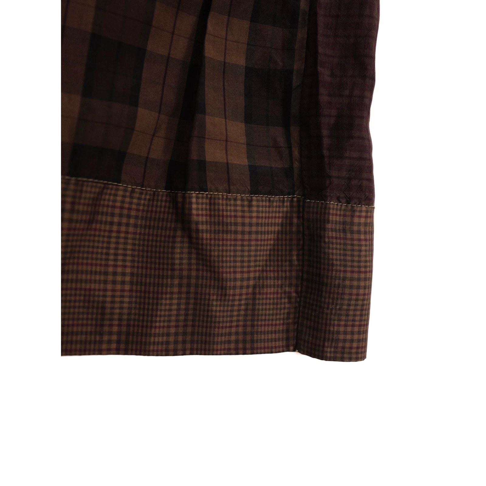 TSUMORI CHISATO Jupe mi-longue Marron vintage, passéist — photo 14
