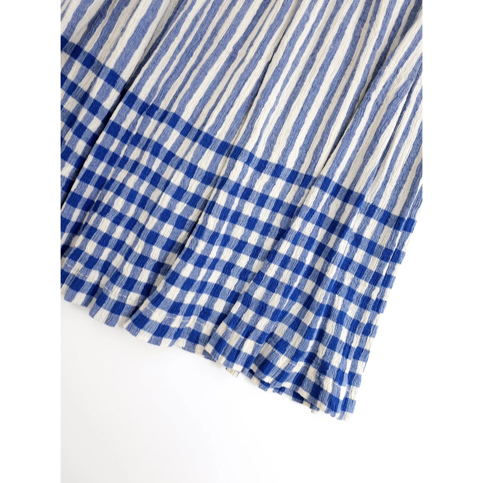 TSUMORI CHISATO Jupe mi-longue Marine vintage, passéist — photo 15