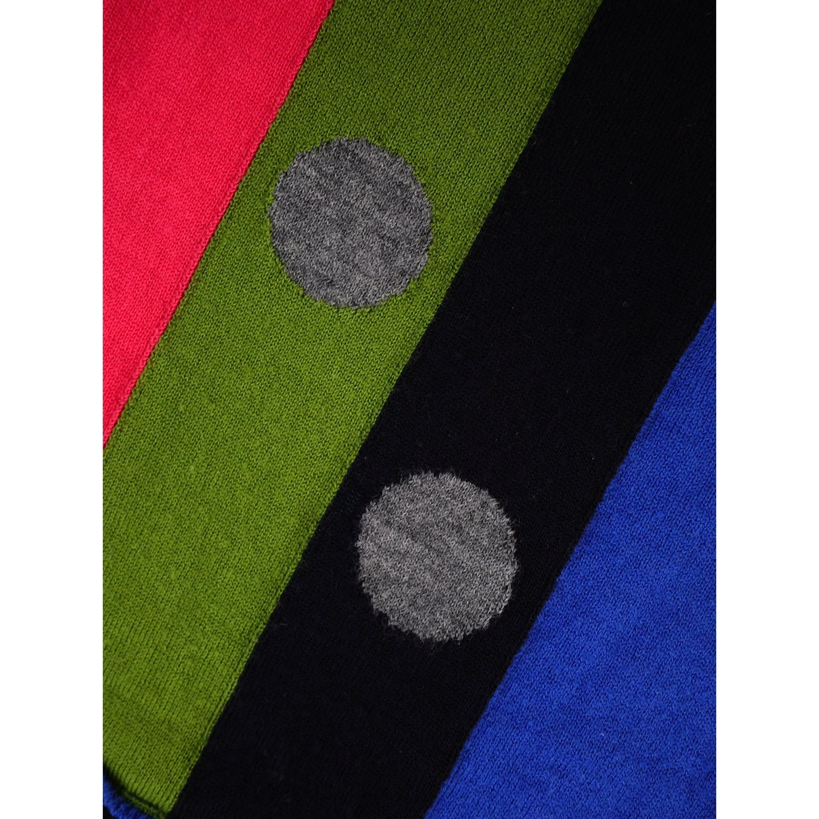 COMME DES GARÇONS Echarpe en laine Noir vintage, passéist — photo 7