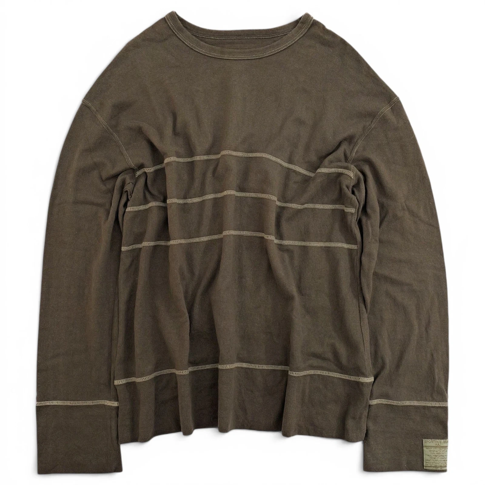 ISSEY MIYAKE Sweat Kaki vintage, passéist — photo 1