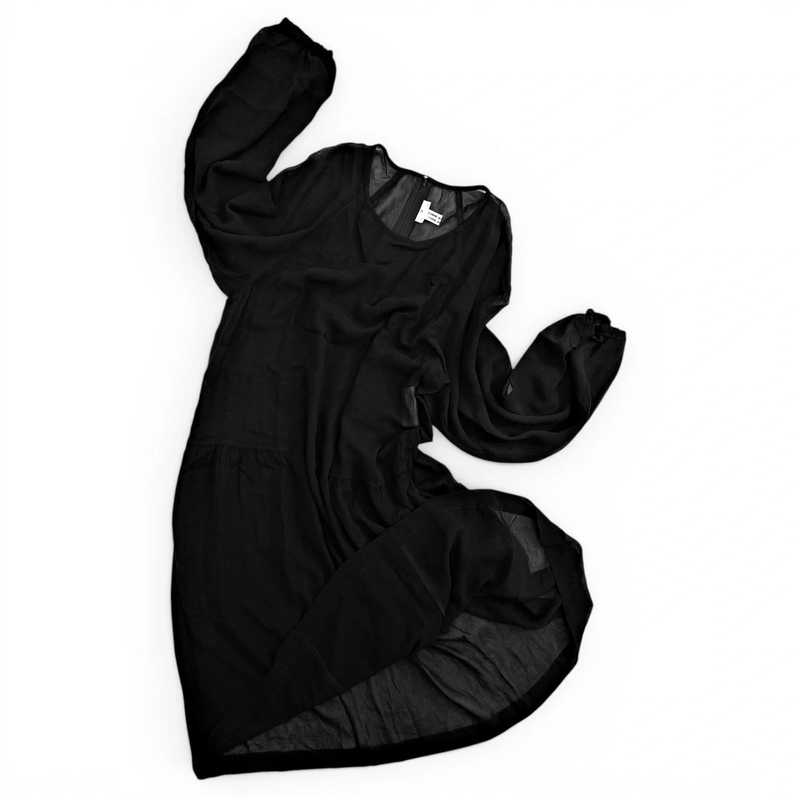 COMME DES GARÇONS Robe longue Noir vintage, passéist — photo 1