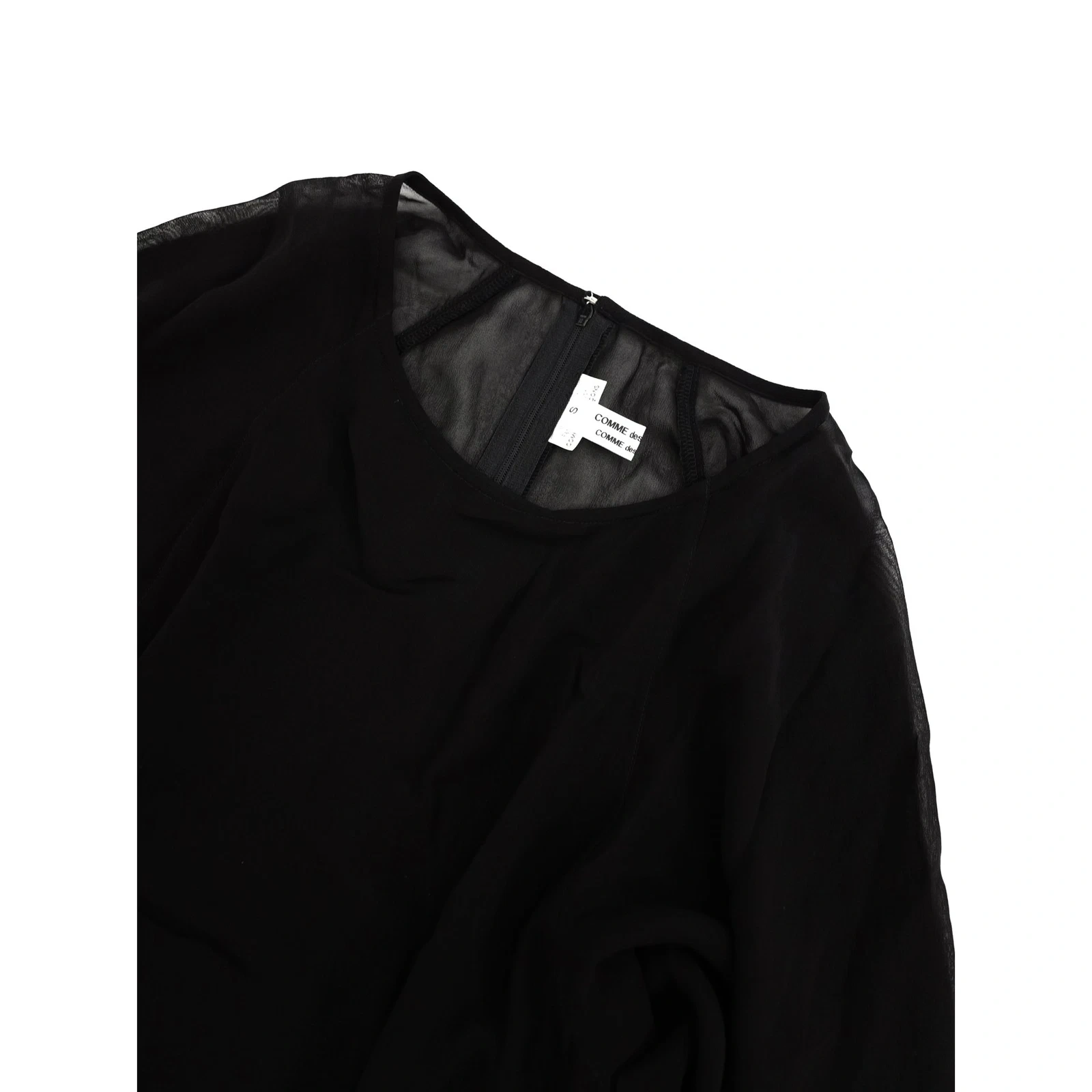COMME DES GARÇONS Robe longue Noir vintage, passéist — photo 2
