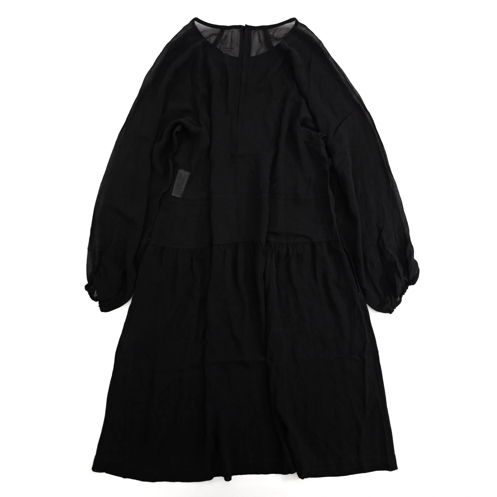 COMME DES GARÇONS Robe longue Noir vintage, passéist — photo 13