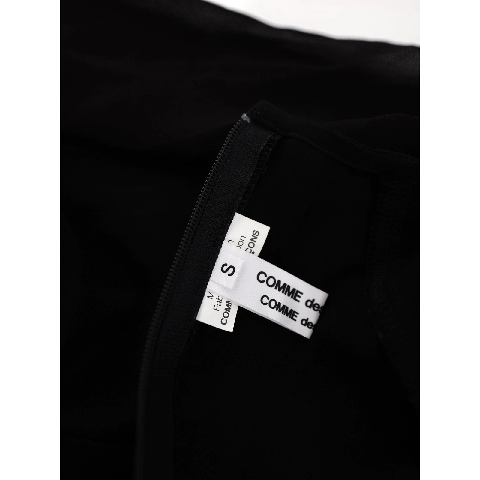 COMME DES GARÇONS Robe longue Noir vintage, passéist — photo 15