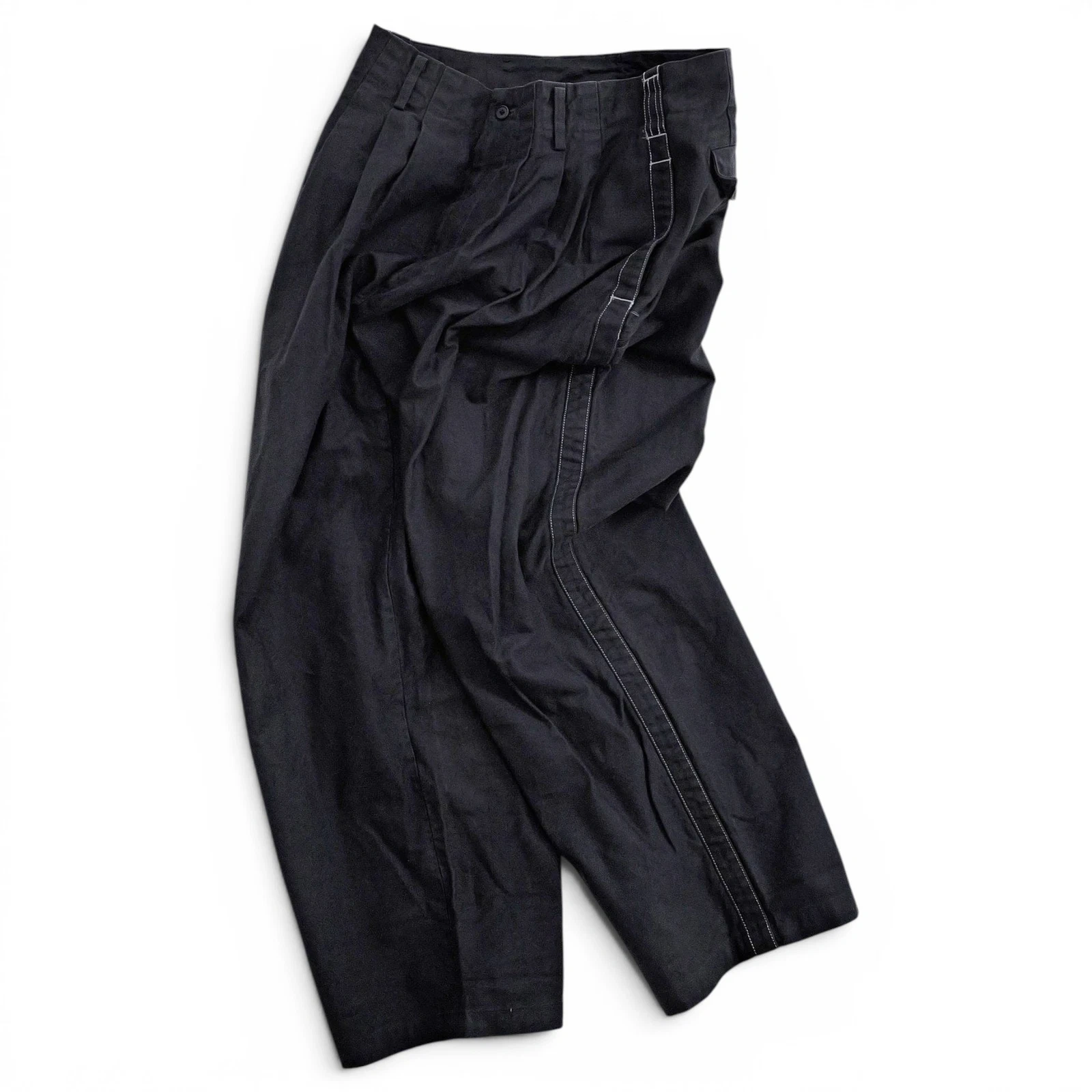 YOHJI YAMAMOTO Pantalon Noir vintage, passéist — photo 1
