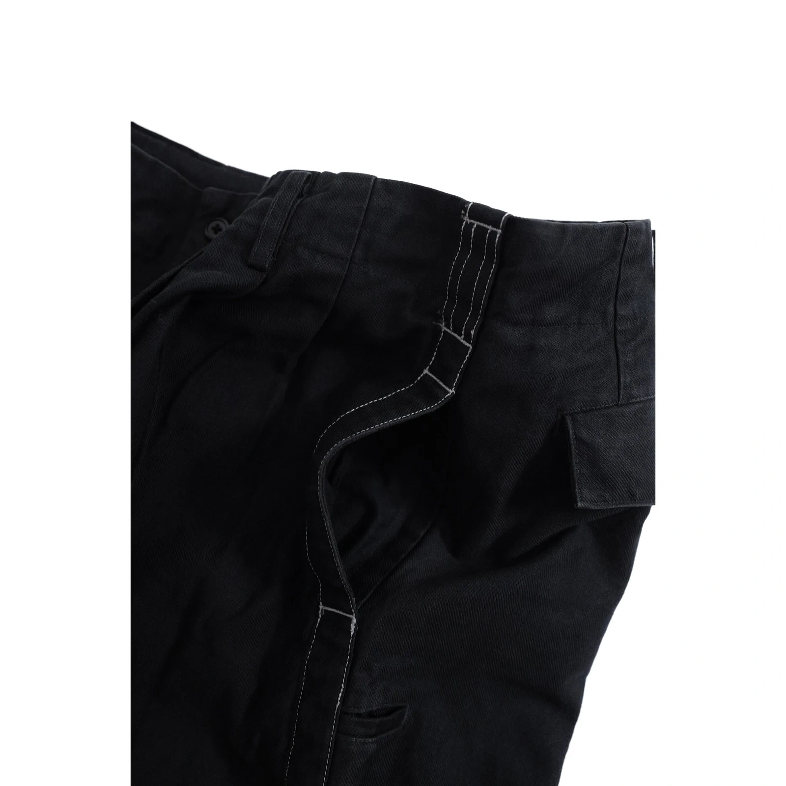 YOHJI YAMAMOTO Pantalon Noir vintage, passéist — photo 5