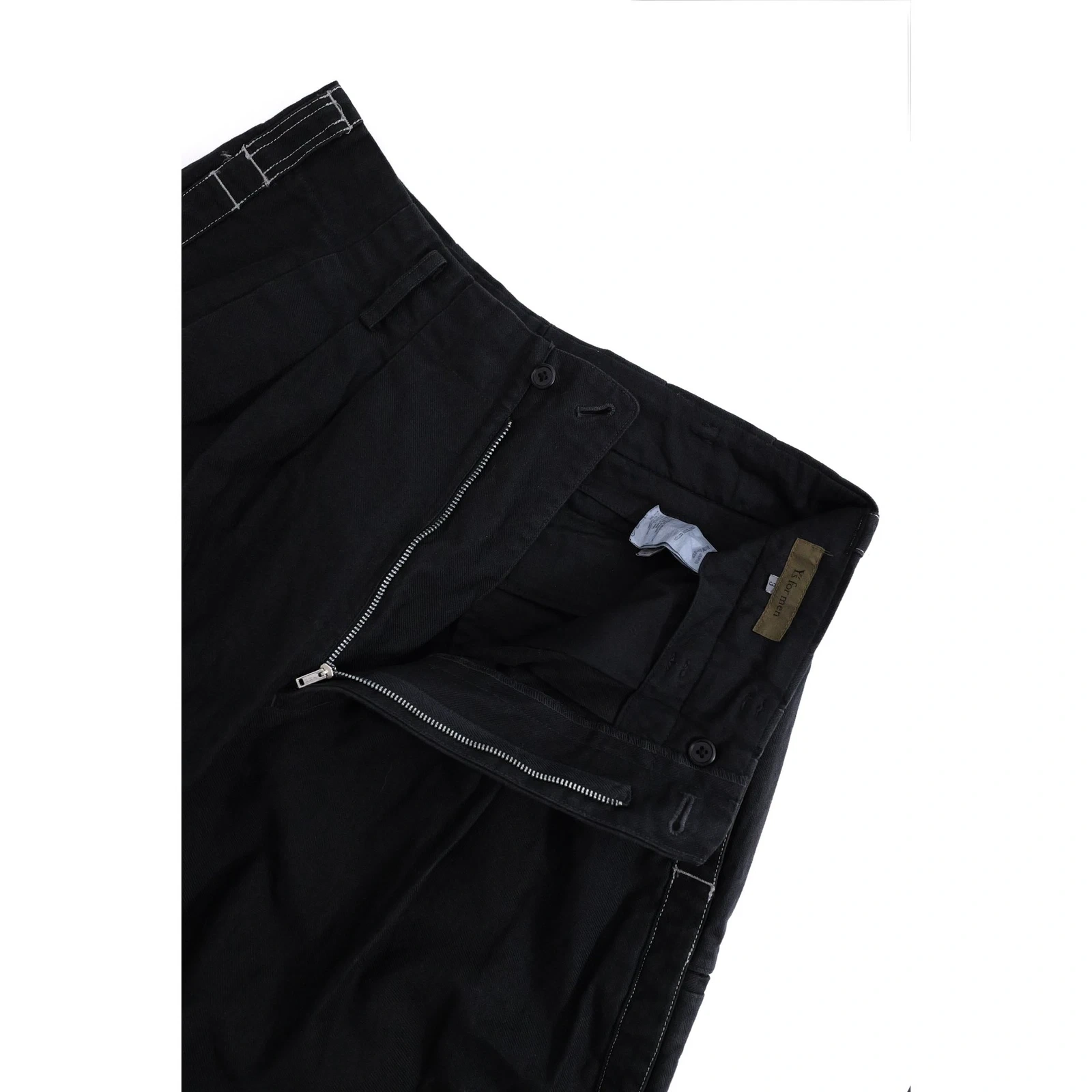 YOHJI YAMAMOTO Pantalon Noir vintage, passéist — photo 8
