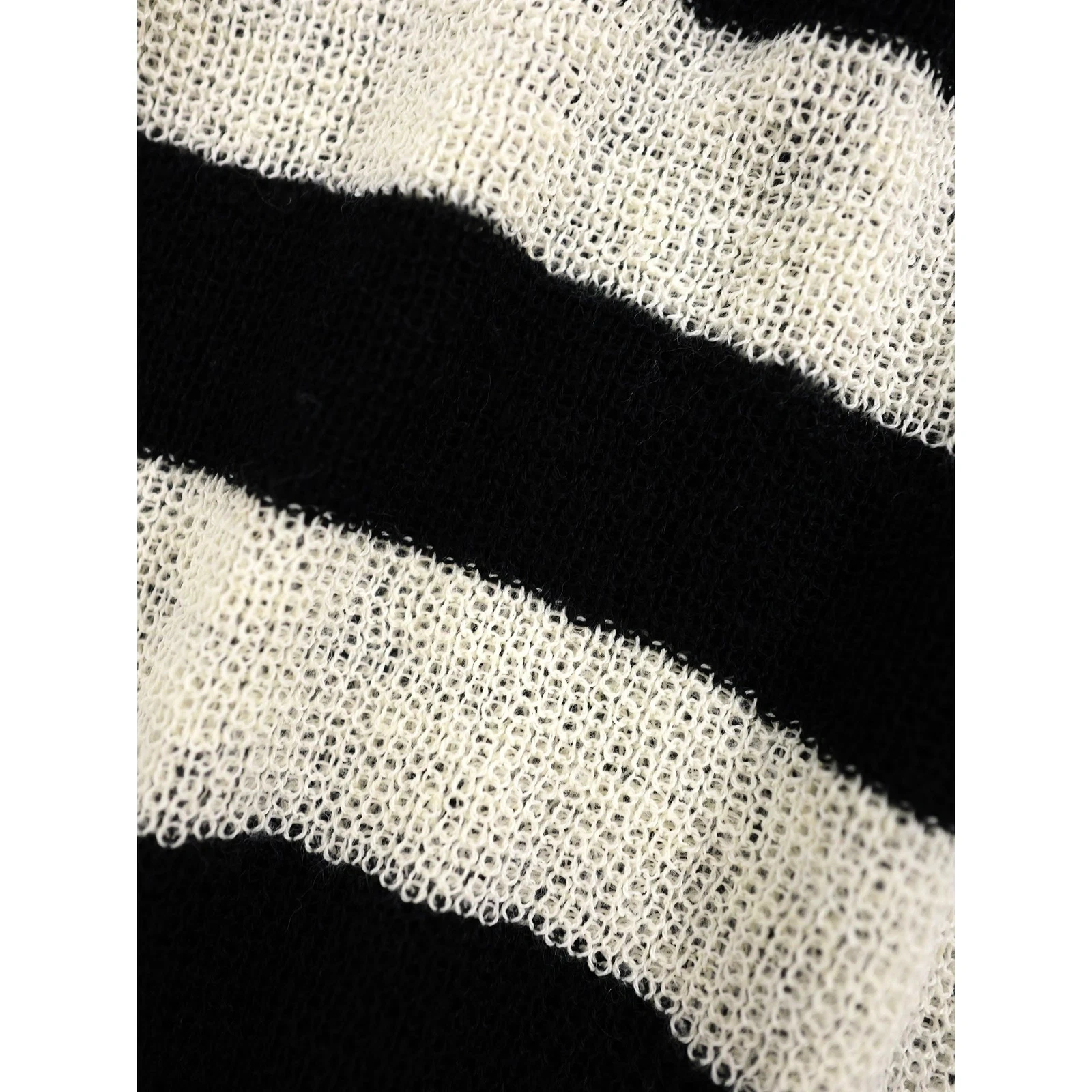YOHJI YAMAMOTO Pull en lin Marine vintage, passéist — photo 6