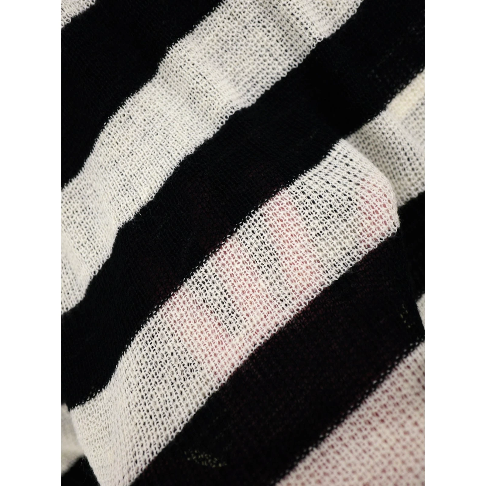 YOHJI YAMAMOTO Pull en lin Marine vintage, passéist — photo 8