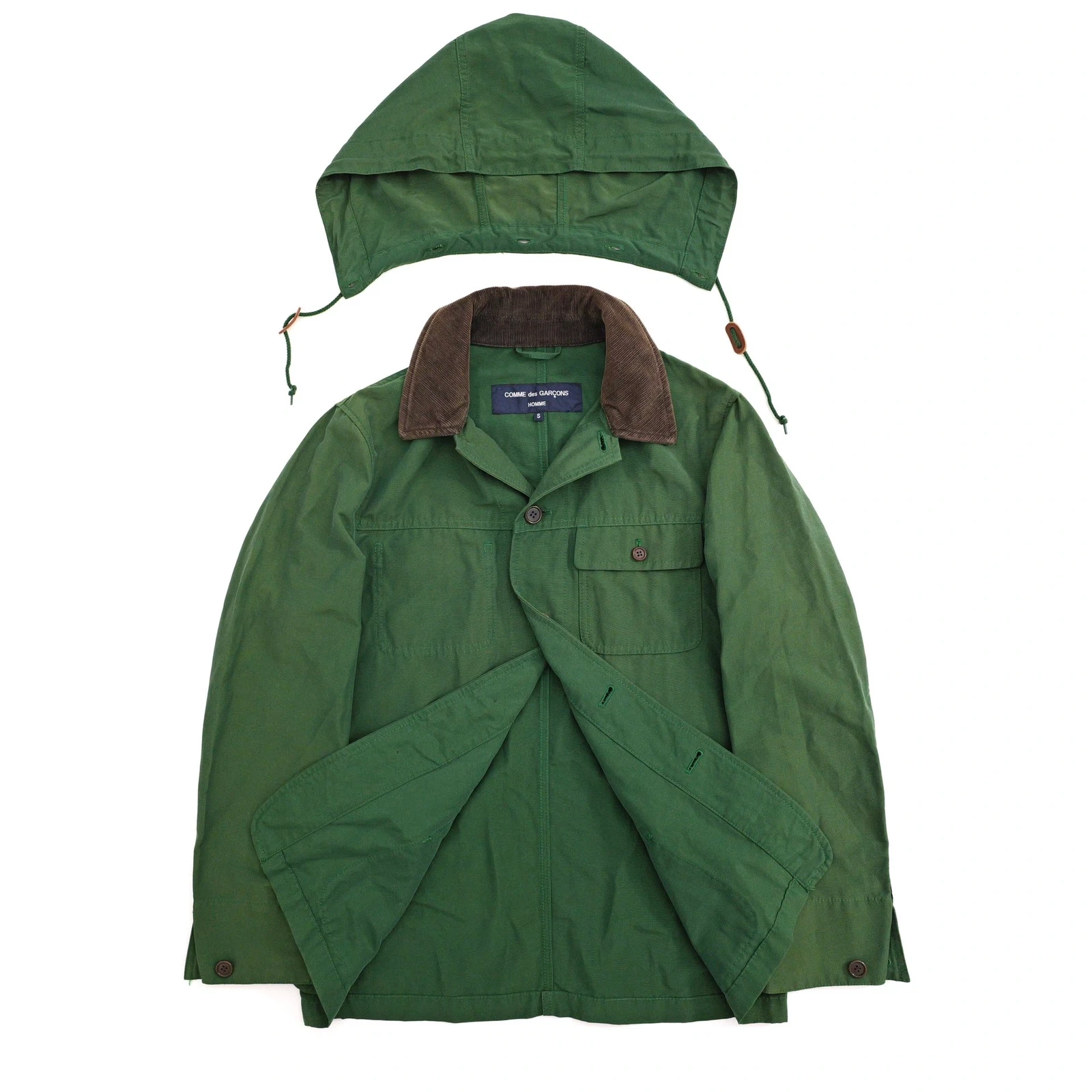 COMME DES GARÇONS Manteau Vert vintage, passéist — photo 6