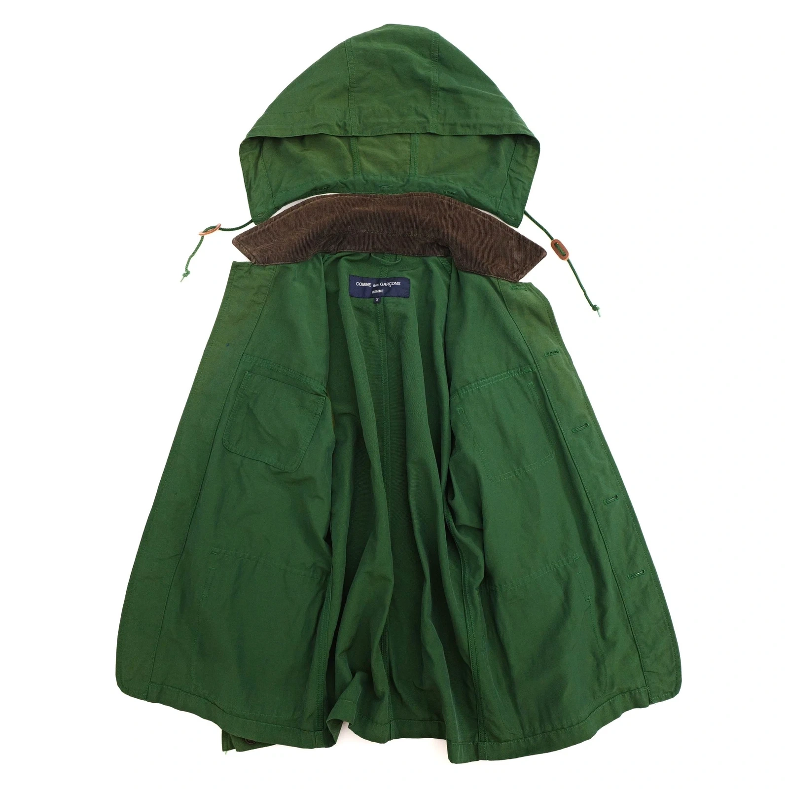 COMME DES GARÇONS Manteau Vert vintage, passéist — photo 9