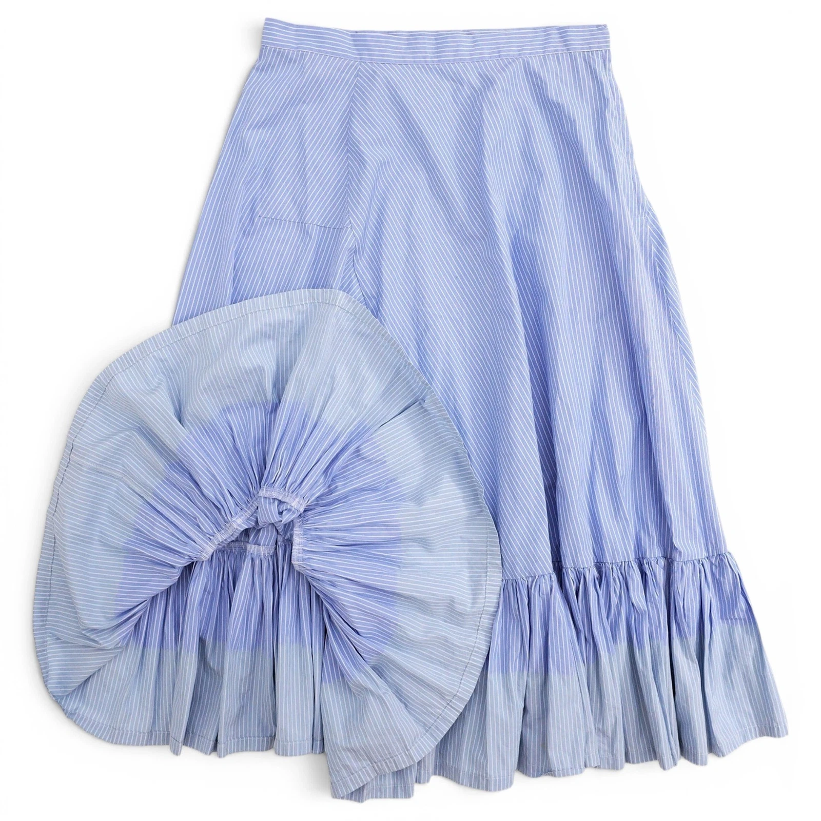 COMME DES GARÇONS Jupe mi-longue Bleu vintage, passéist — photo 1