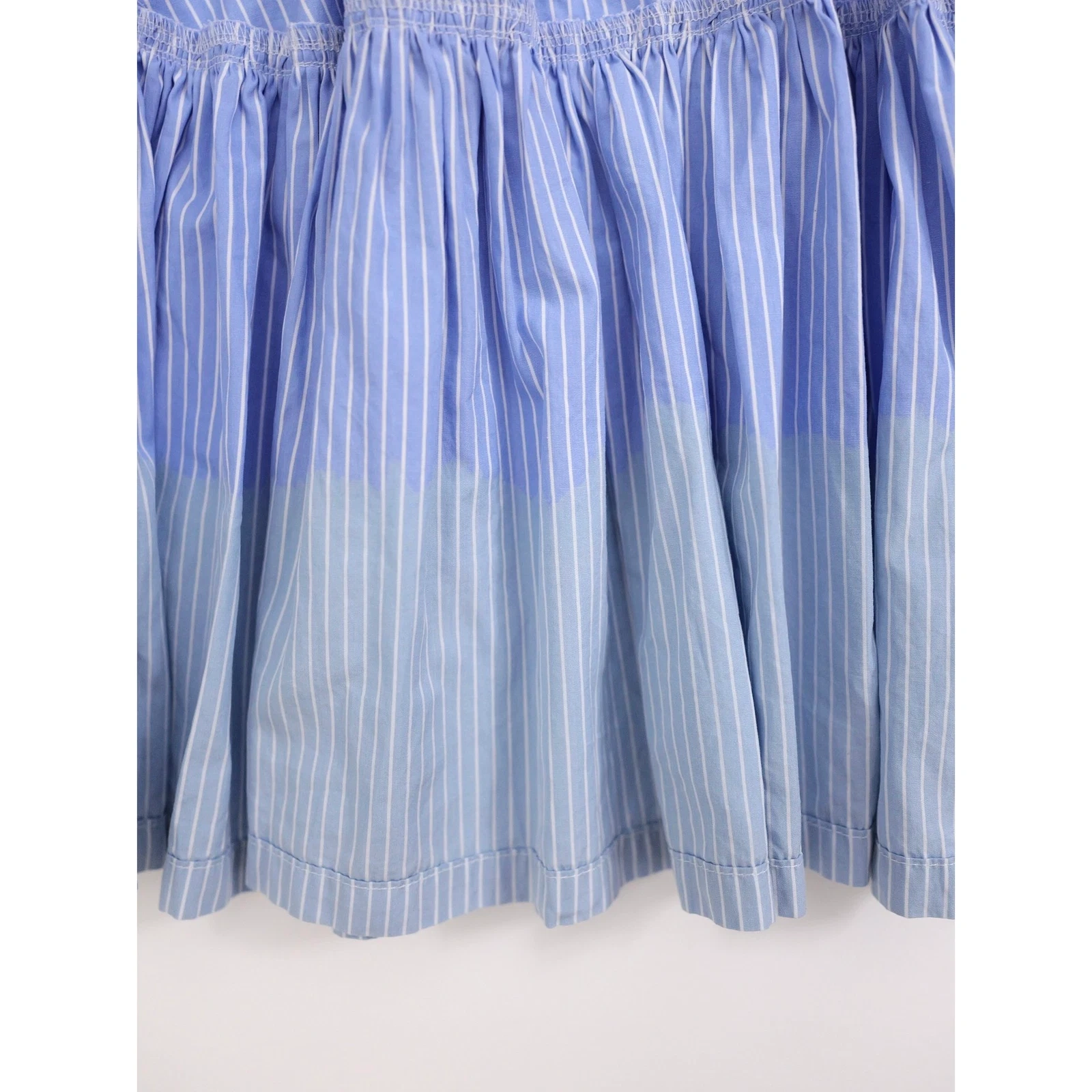 COMME DES GARÇONS Jupe mi-longue Bleu vintage, passéist — photo 11