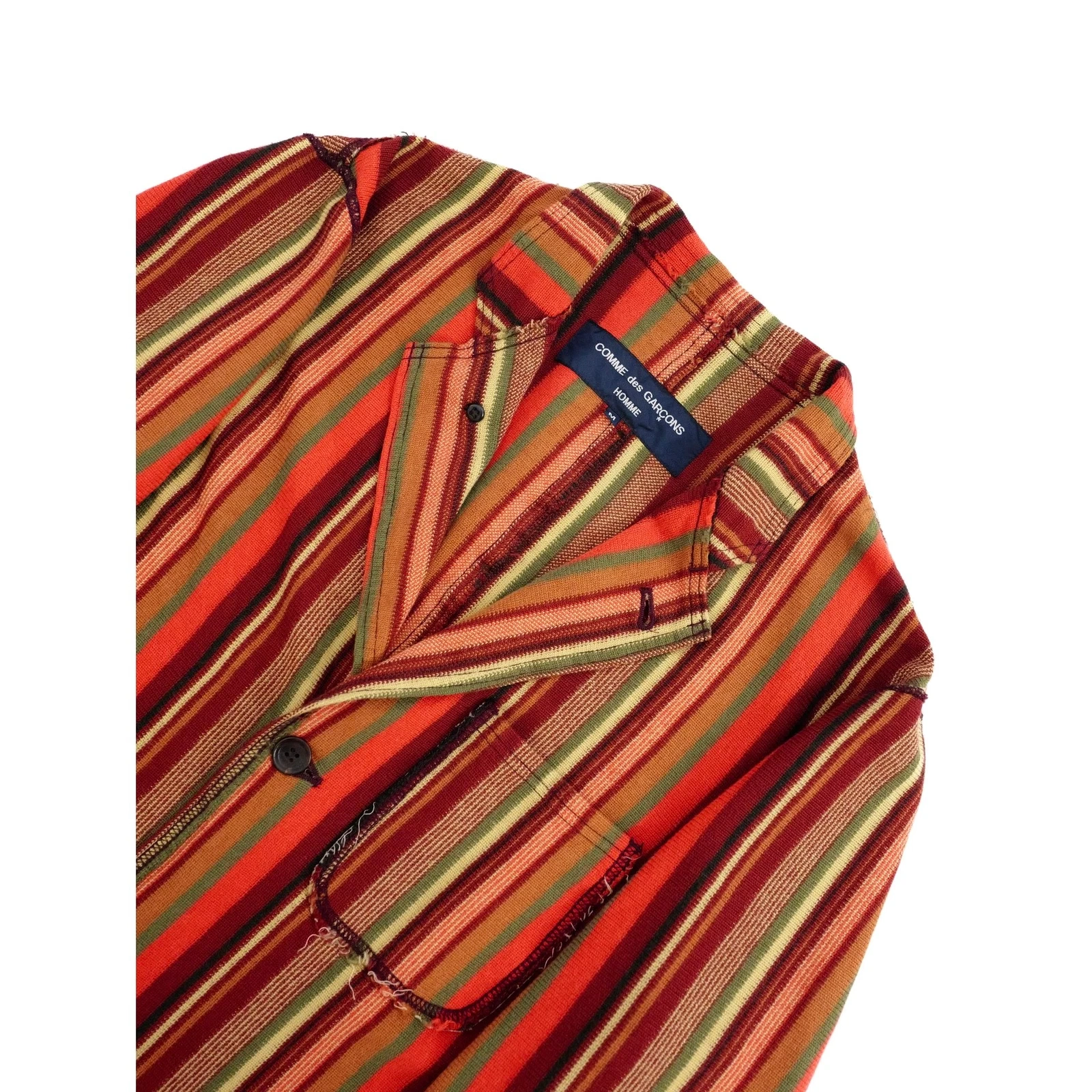 COMME DES GARÇONS Gilet en laine Multicolore vintage, passéist — photo 2