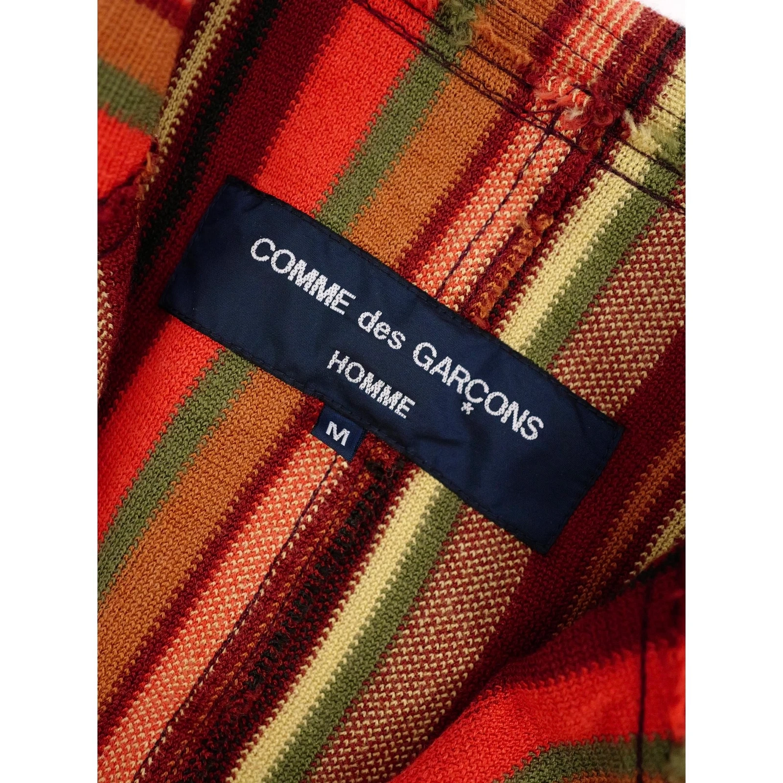 COMME DES GARÇONS Gilet en laine Multicolore vintage, passéist — photo 3