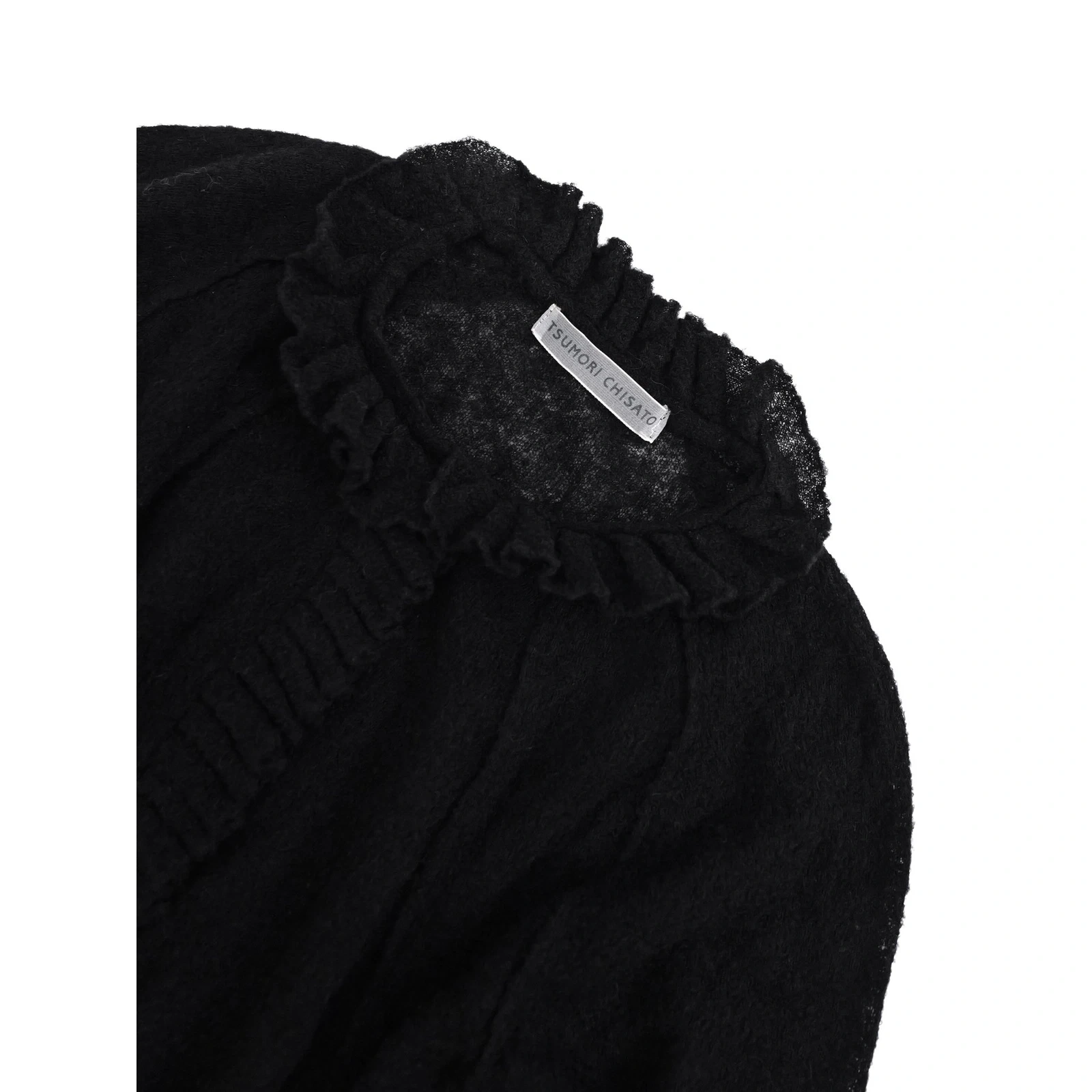 TSUMORI CHISATO Cardigan en laine Noir vintage, passéist — photo 2
