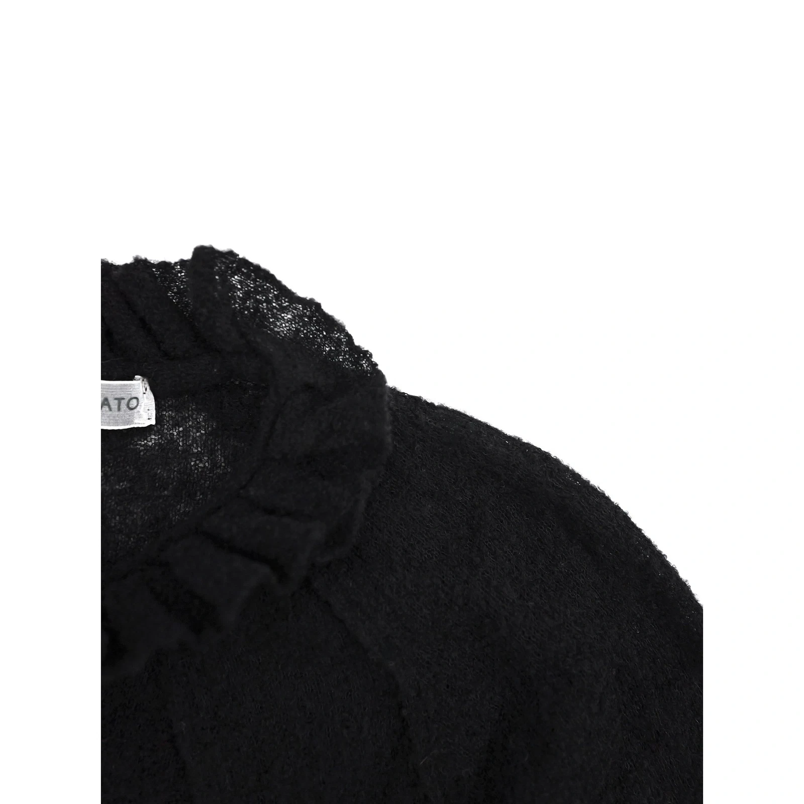 TSUMORI CHISATO Cardigan en laine Noir vintage, passéist — photo 7