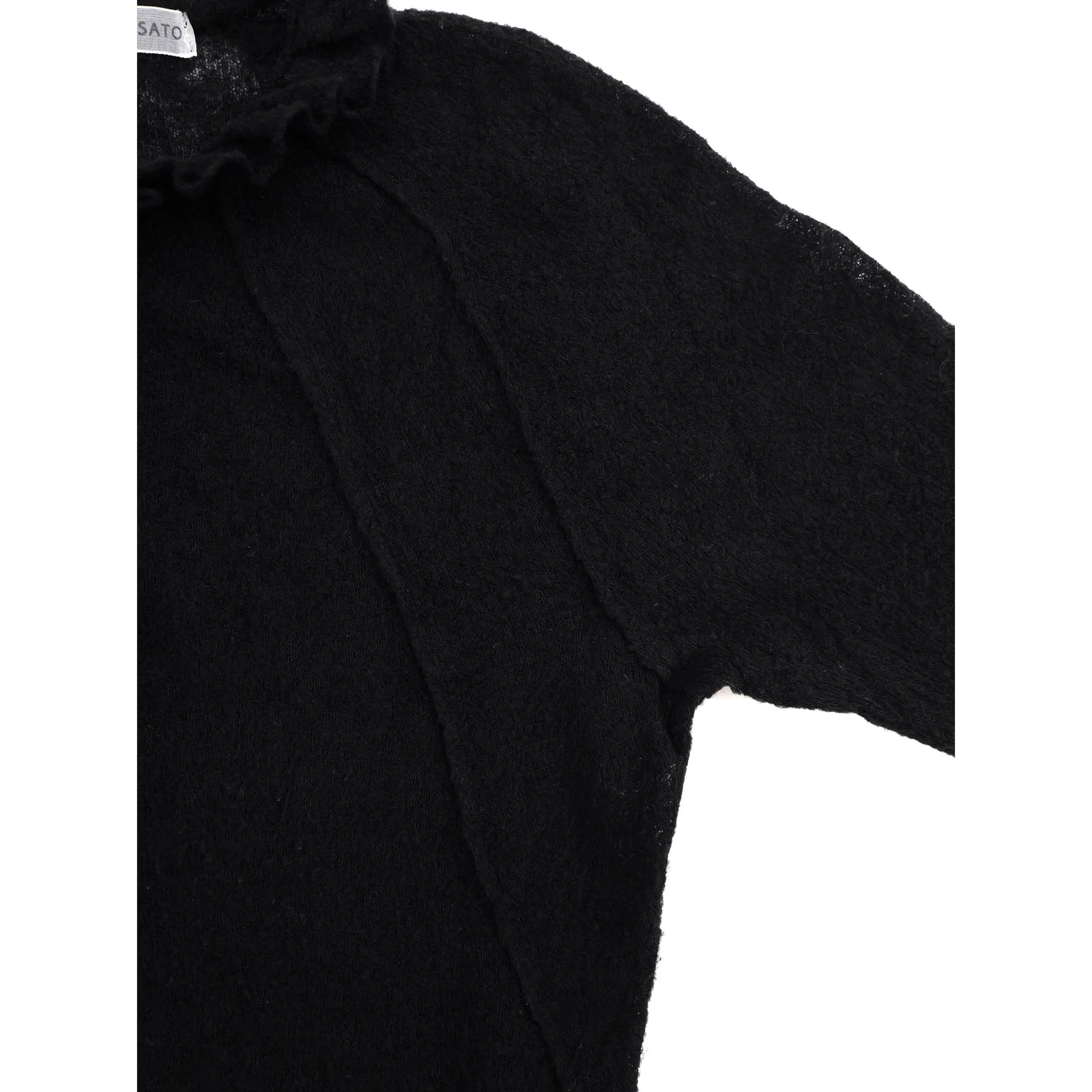 TSUMORI CHISATO Cardigan en laine Noir vintage, passéist — photo 8