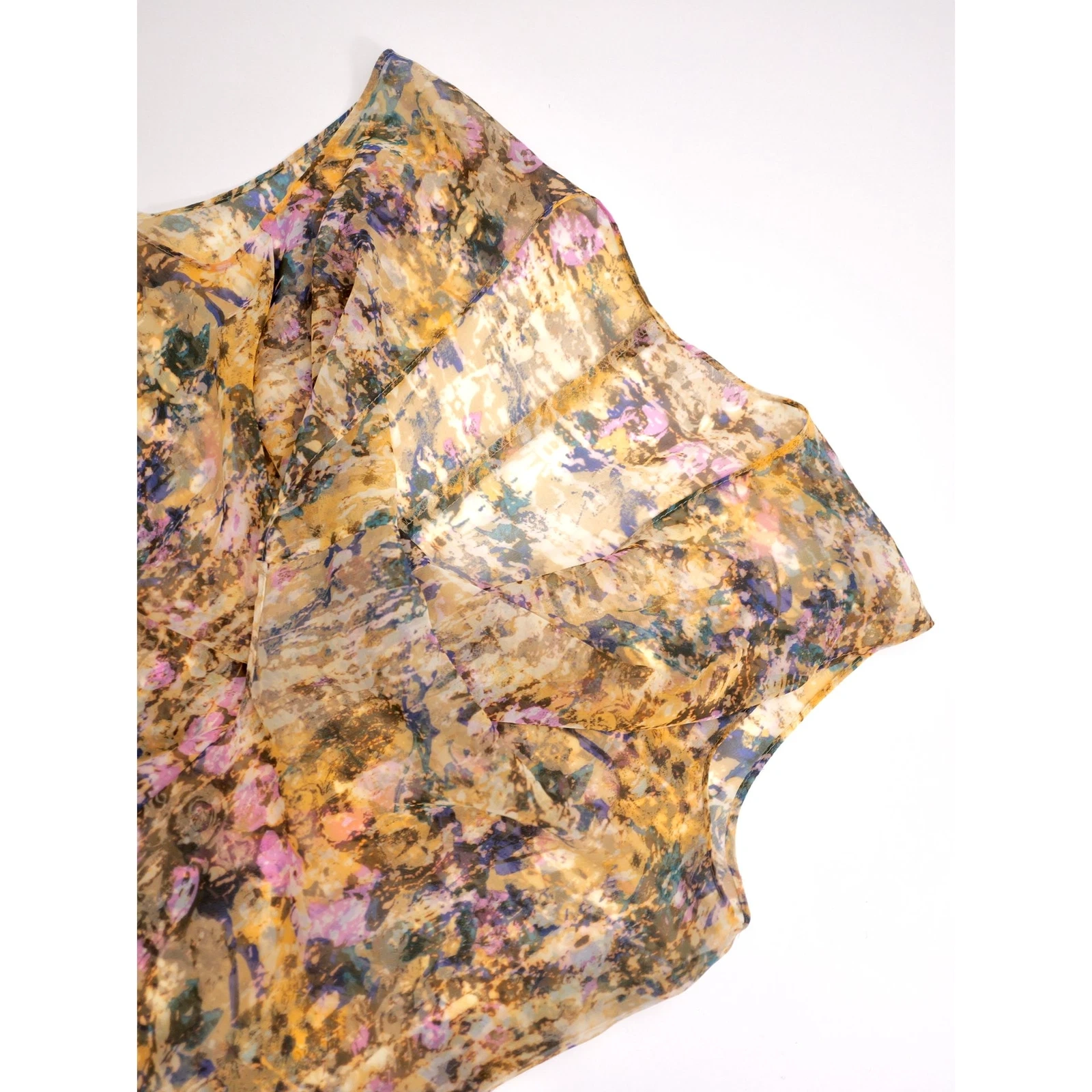 ISSEY MIYAKE Blouse Jaune vintage, passéist — photo 2