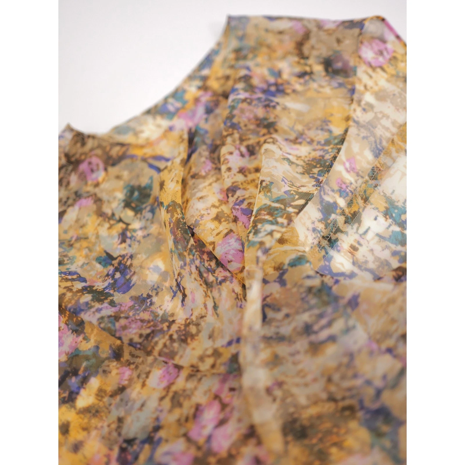 ISSEY MIYAKE Blouse Jaune vintage, passéist — photo 11