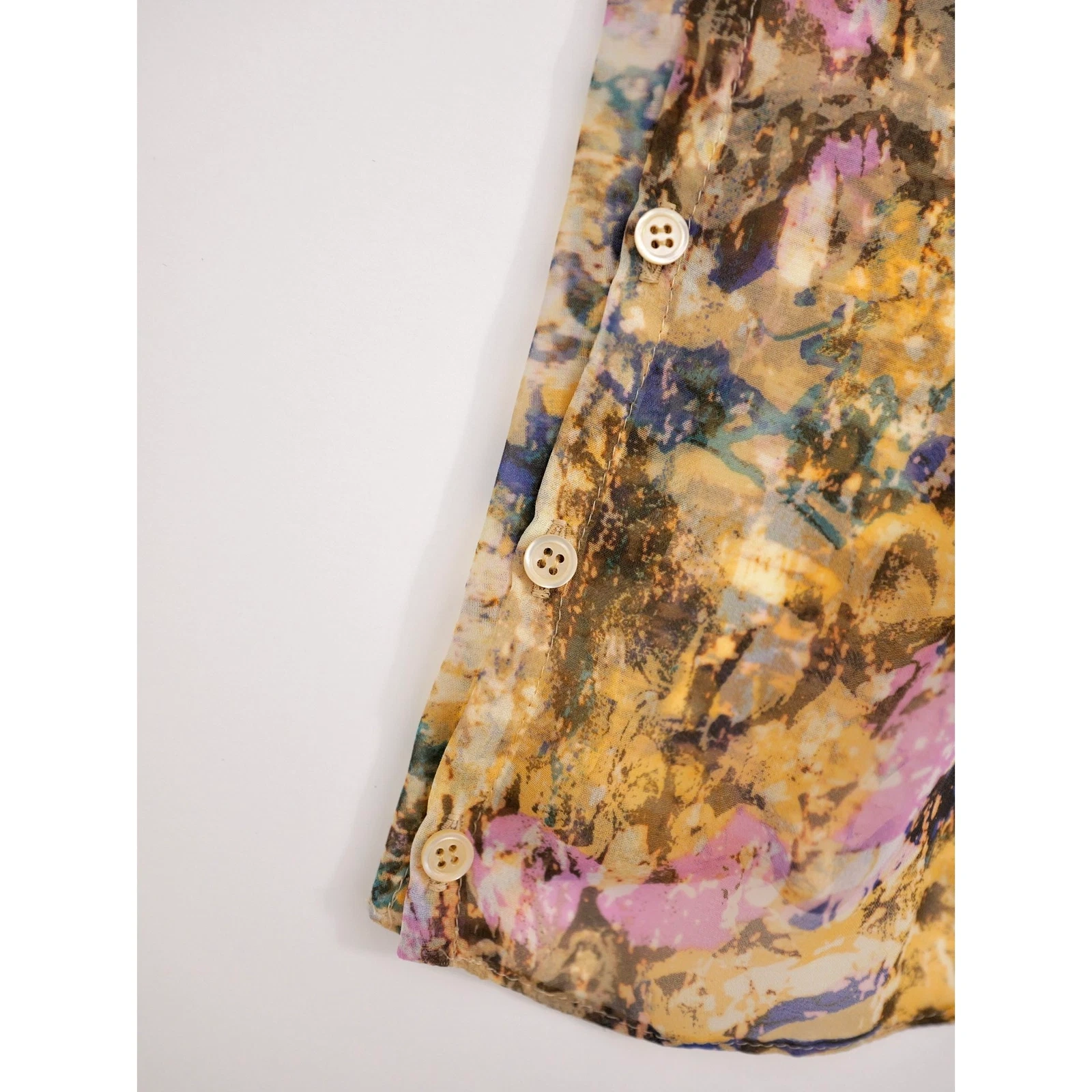 ISSEY MIYAKE Blouse Jaune vintage, passéist — photo 6
