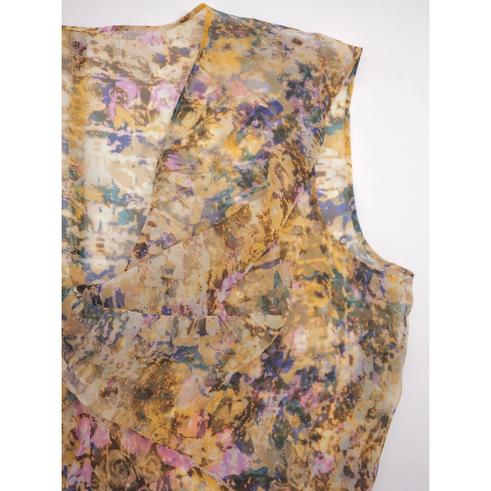 ISSEY MIYAKE Blouse Jaune vintage, passéist — photo 10