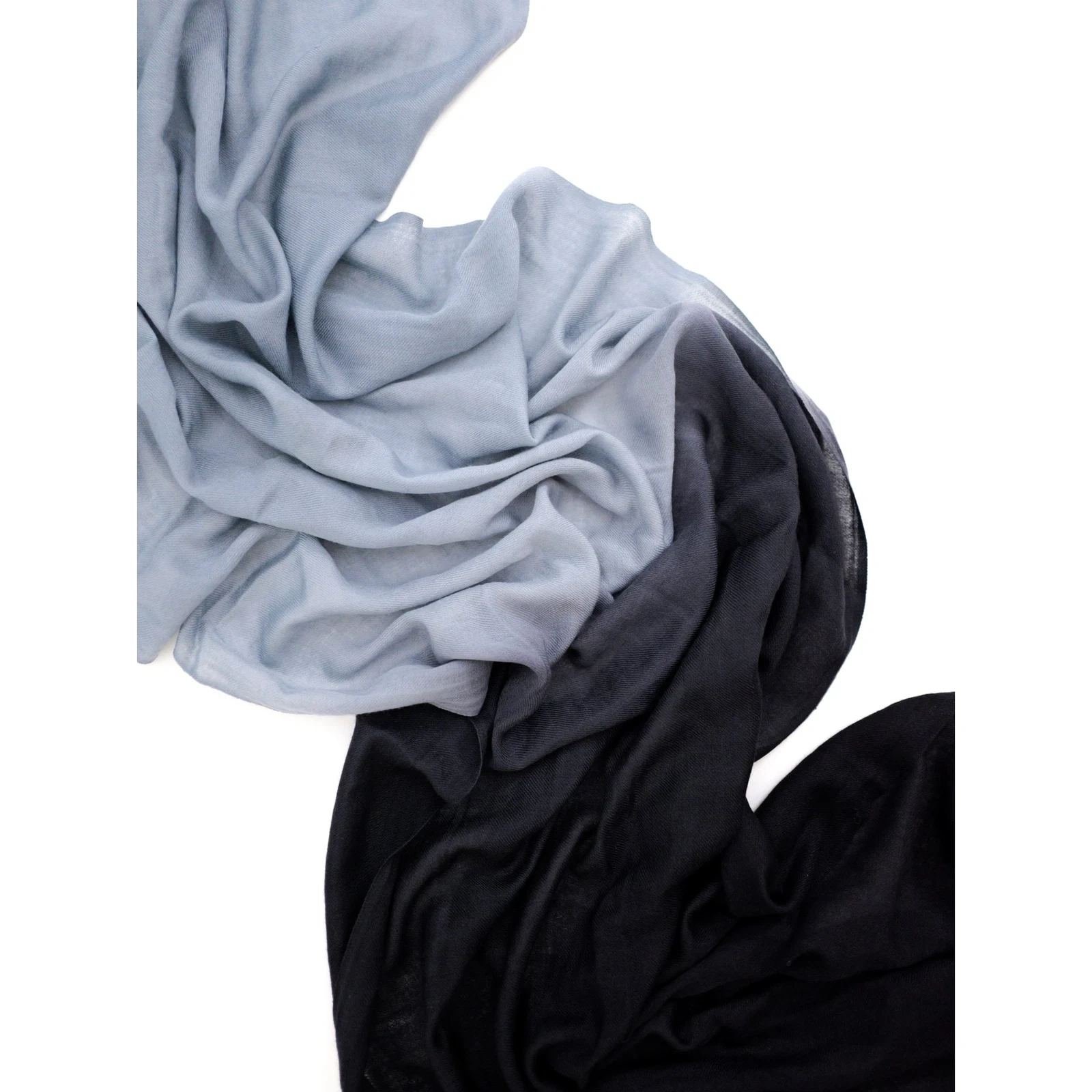 YOHJI YAMAMOTO Echarpe en laine Gris vintage, passéist — photo 2