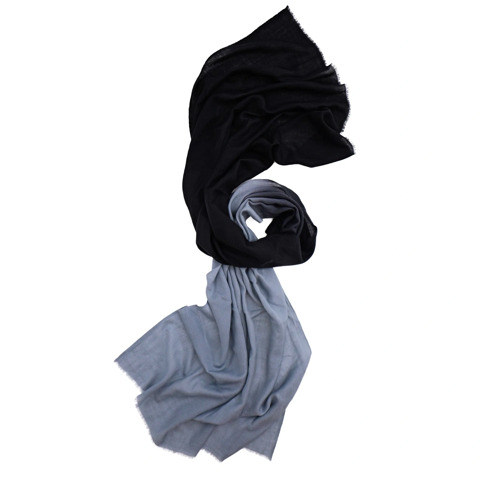 YOHJI YAMAMOTO Echarpe en laine Gris vintage, passéist — photo 11