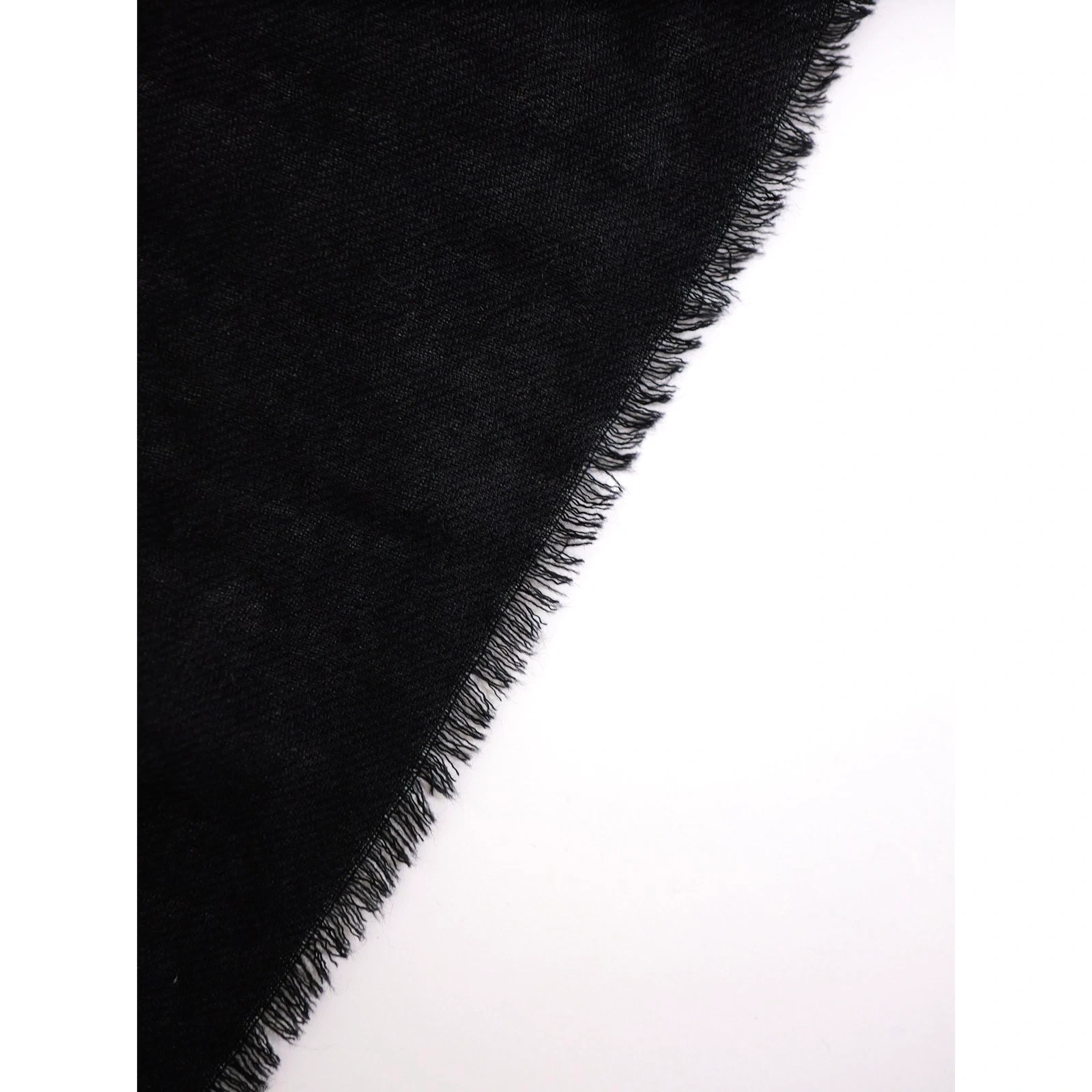 YOHJI YAMAMOTO Echarpe en laine Gris vintage, passéist — photo 5