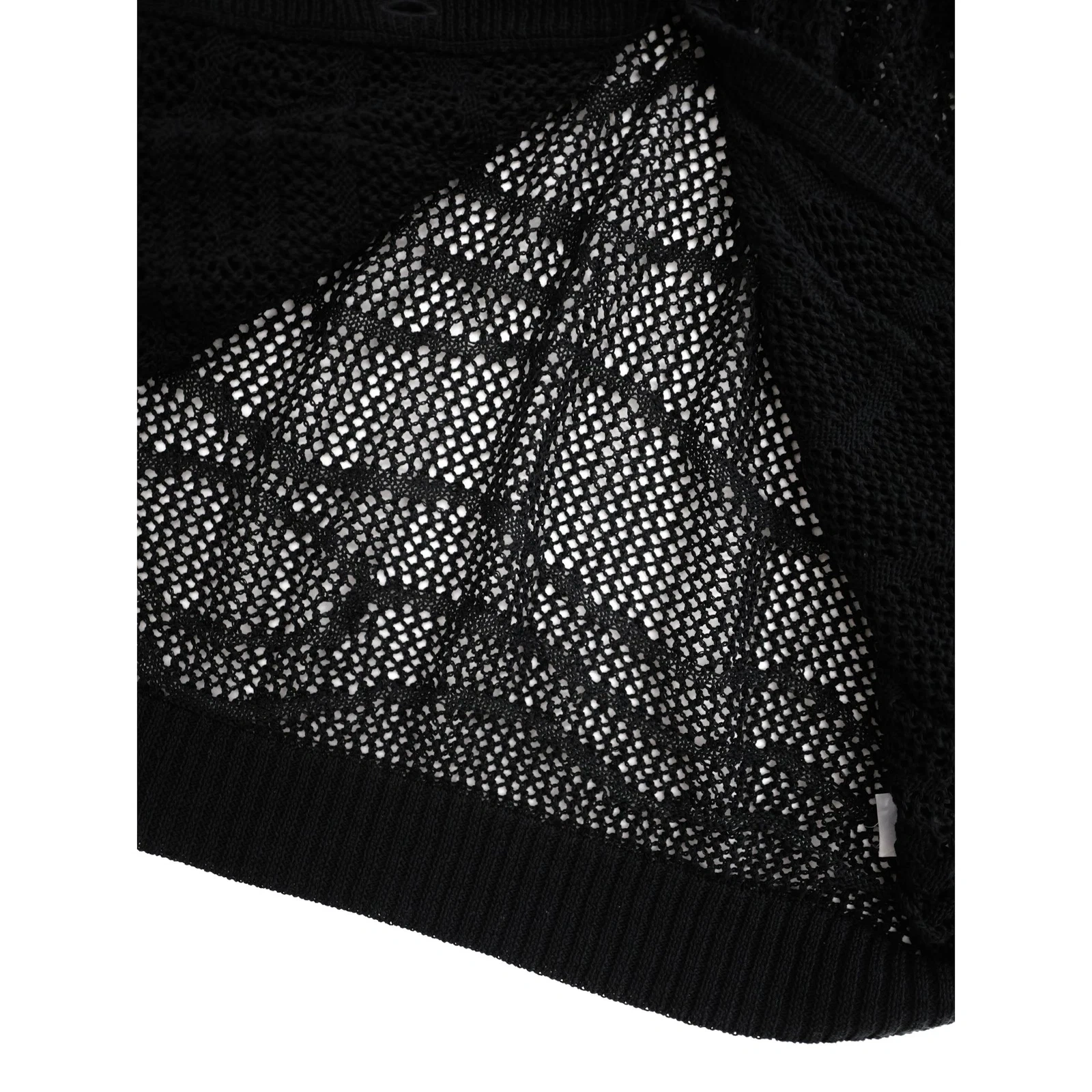 TSUMORI CHISATO Cardigan Noir vintage, passéist — photo 9