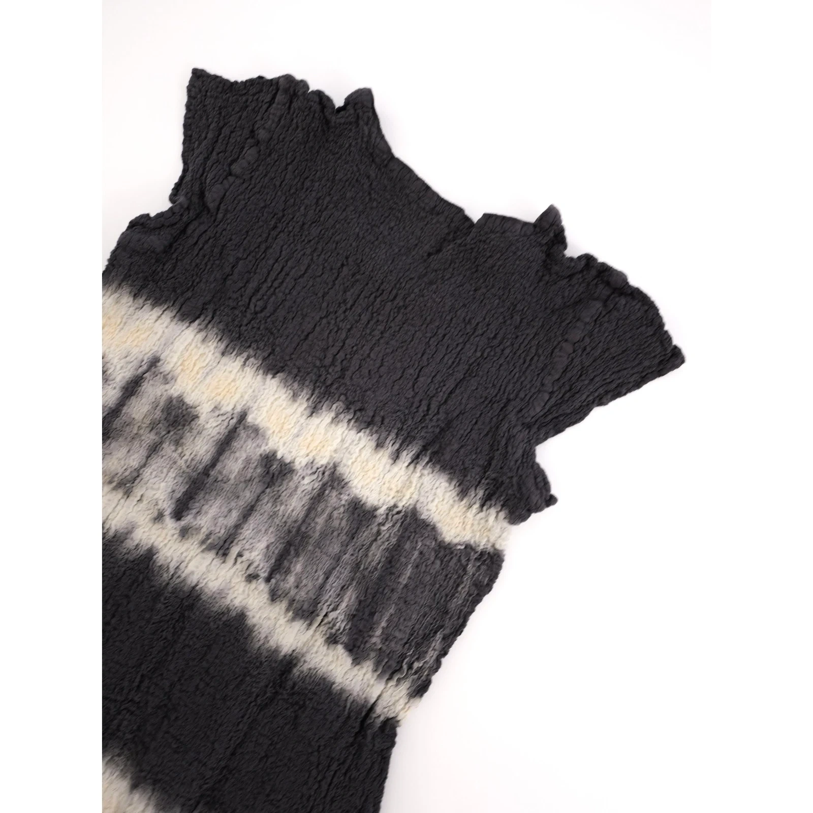 ISSEY MIYAKE Blouse Gris vintage, passéist — photo 15