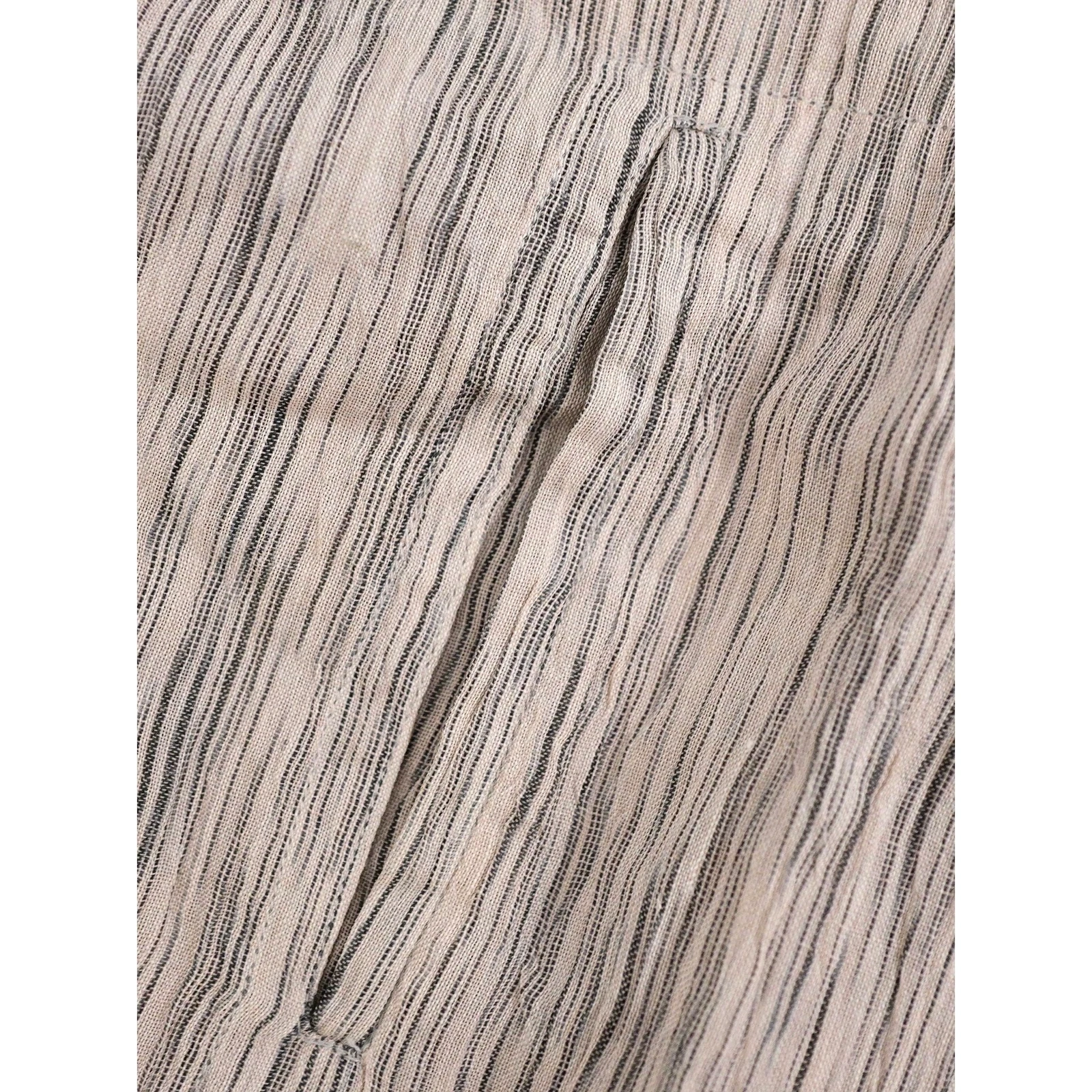 ISSEY MIYAKE Chemise en lin Beige vintage, passéist — photo 13